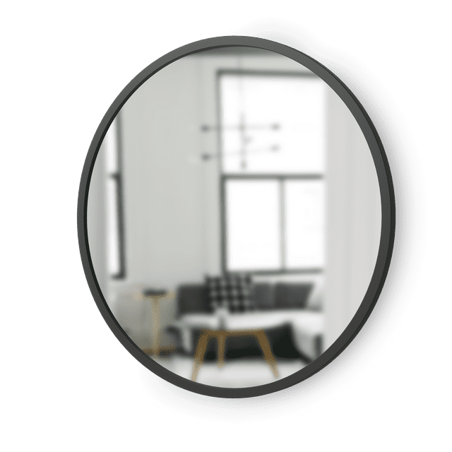 Hub Rubber Round Mirror