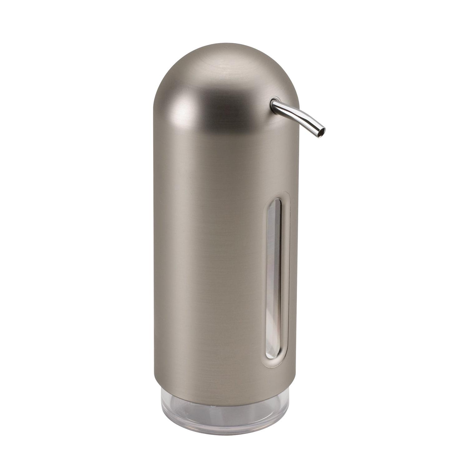 Nickel Gray Contemporary Penguin Soap Dispenser