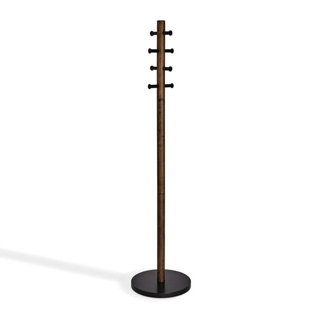 Pillar 8 - Hook Freestanding Solid Wood Coat Rack