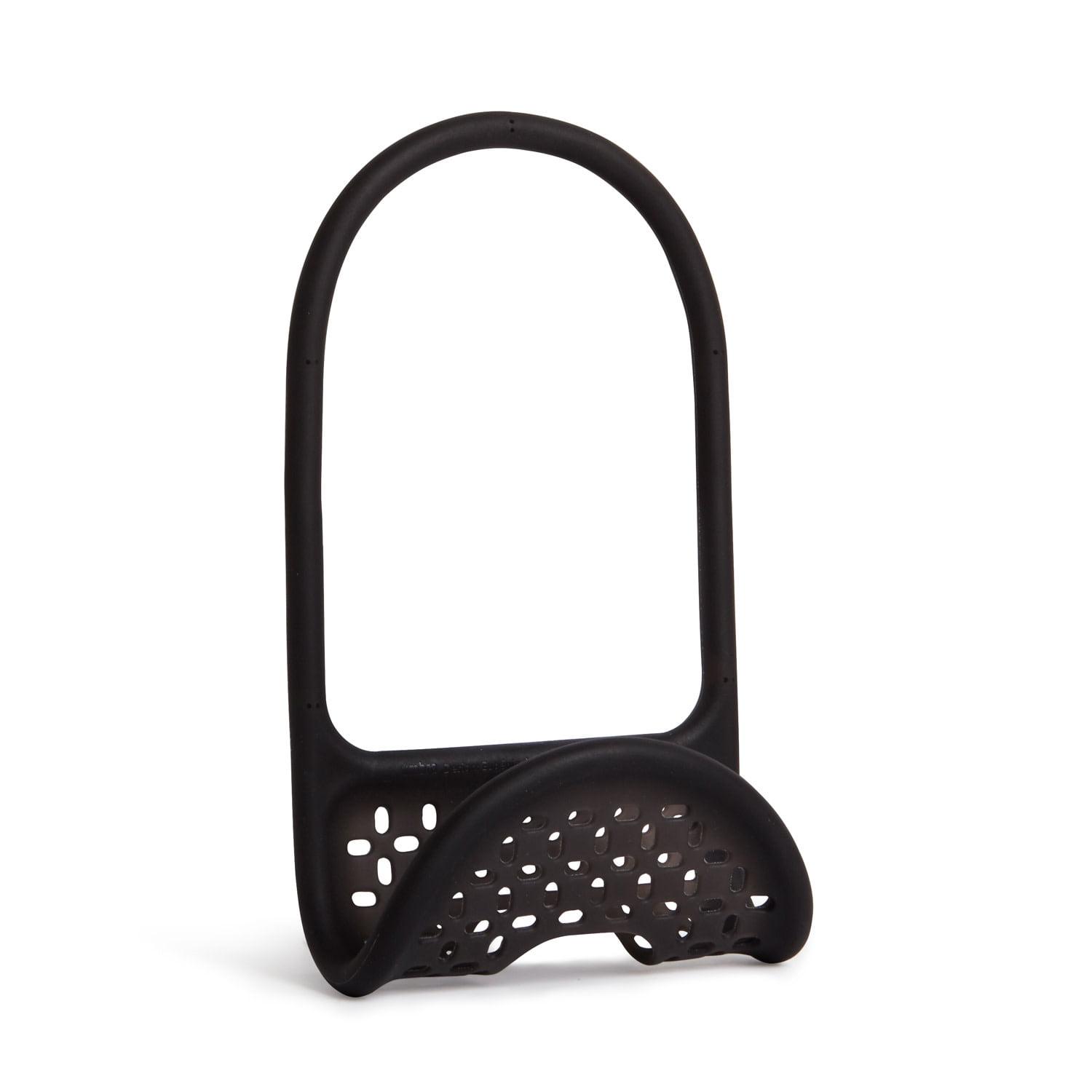 Black Flexible Sink Caddy with Perforated Base