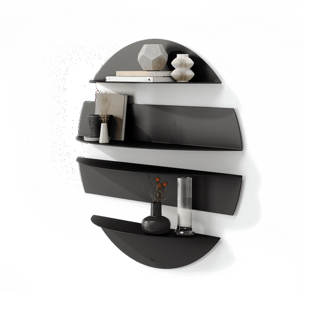 Umbra 4 Piece Circle Metal Floating Shelf