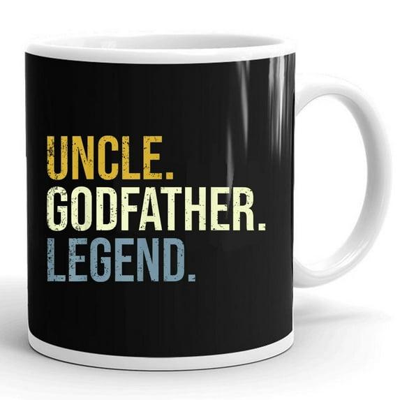 Brother Uncle Godfather Legend Father's Day Dad Papa Daddy Gift Ceramic Mug 11oz (White;11oz)