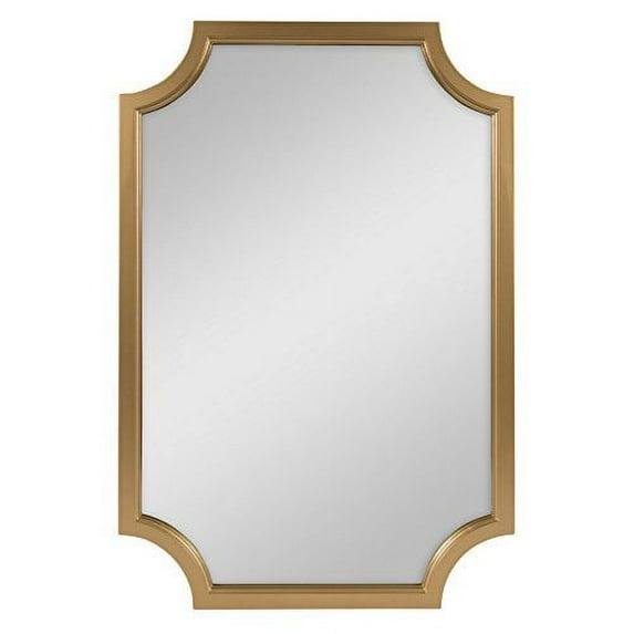 24" x 36" Hogan Framed Scallop Wall Mirror Gold - Kate and Laurel