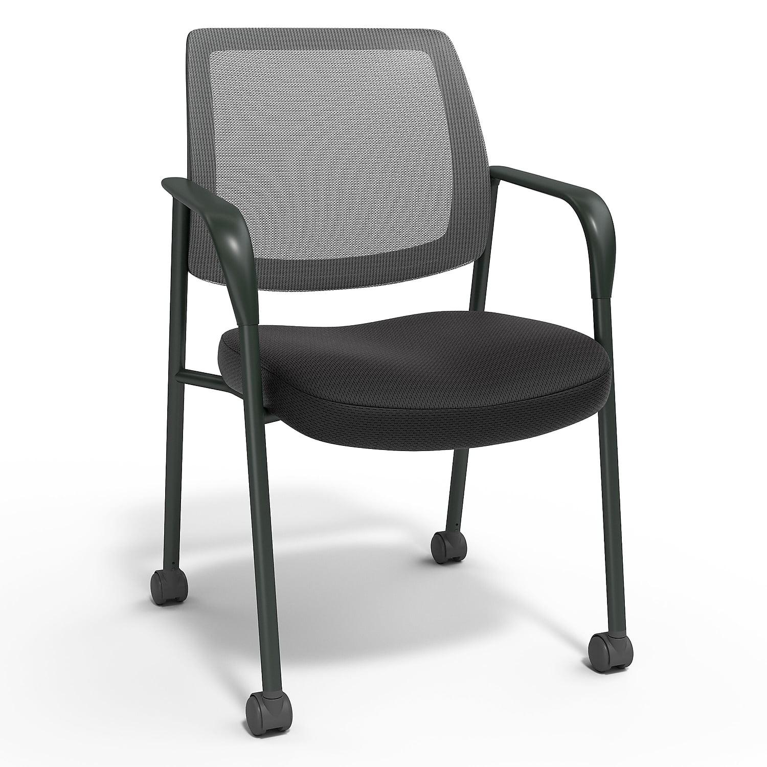 Union & Scale Essentials Mesh/Fabric Guest Chair Black (UN61297-CC)