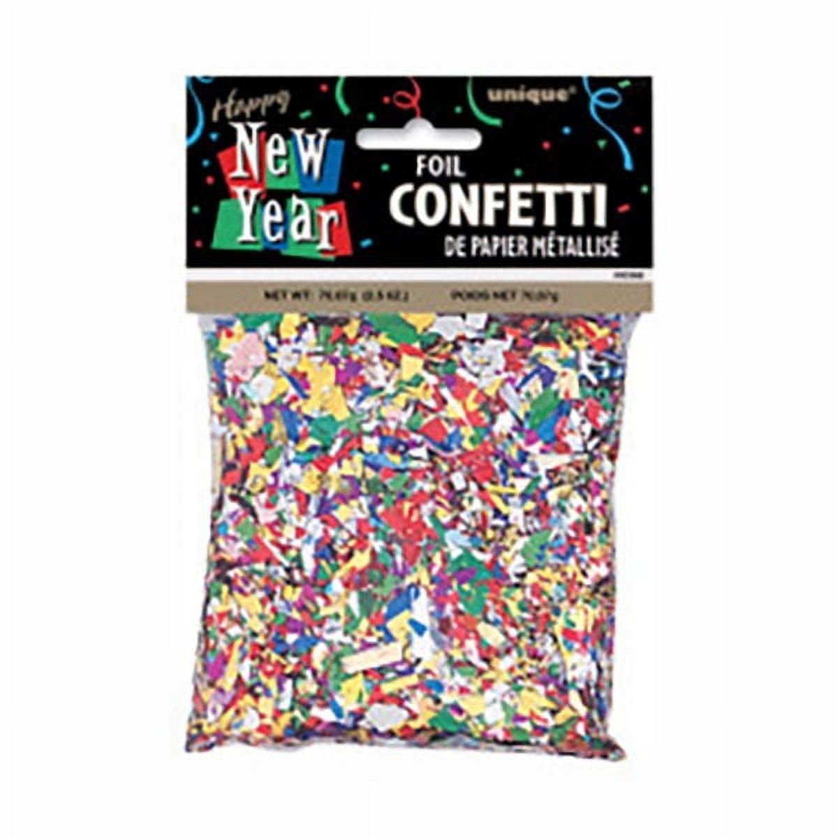 Unique 90368 2.5 oz New Year Foil Confetti