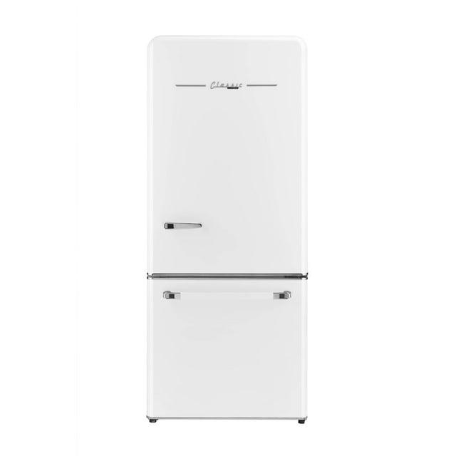 Unique Appliances Classic Retro 30" Frost-Free 17.7 cu. ft. Energy Star Certified Bottom Freezer Refrigerator UGP-510L W AC