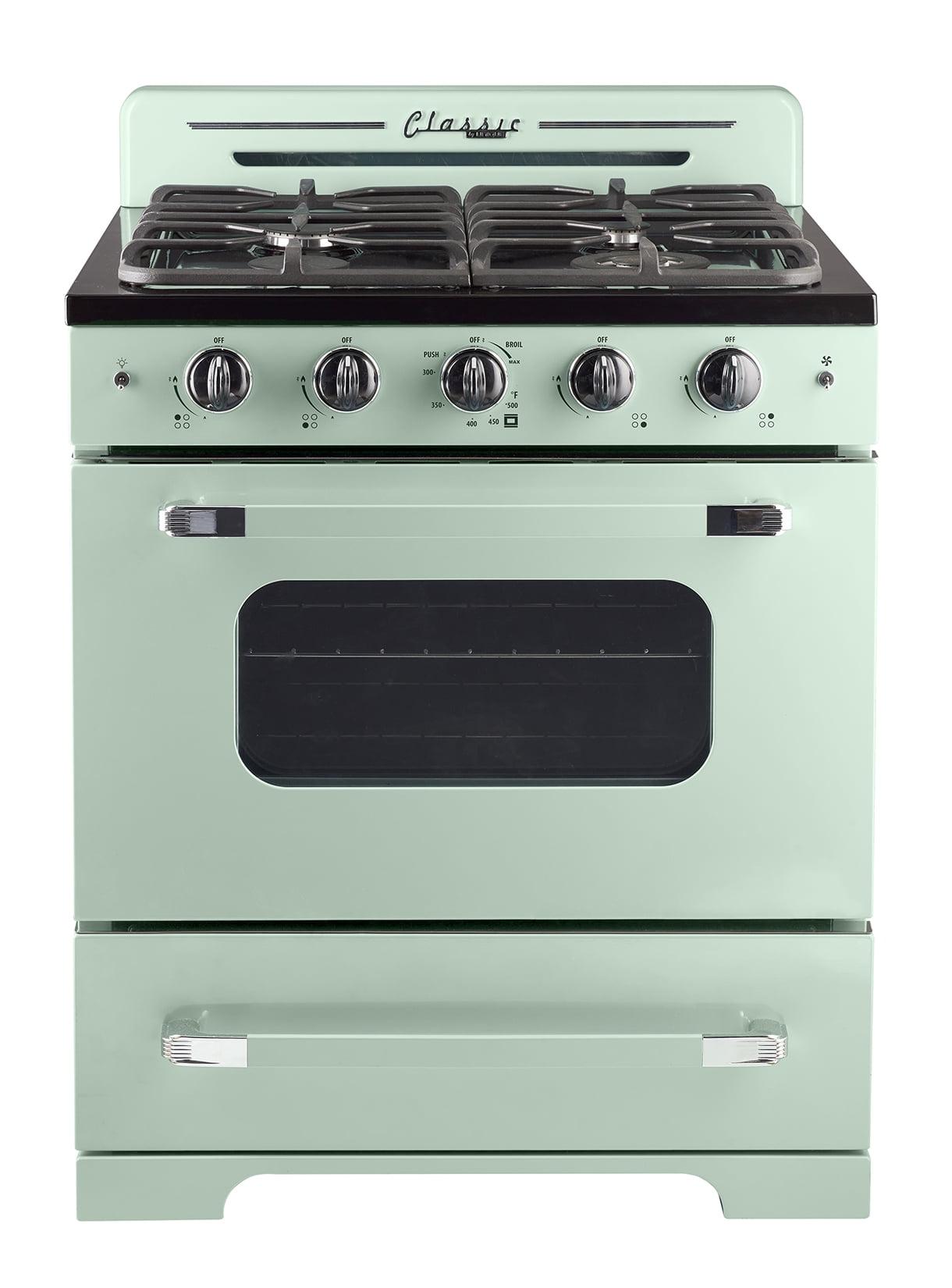 Classic Retro 30" 4 burner 3.9 cu. ft. Freestanding Gas Range with Convection Oven