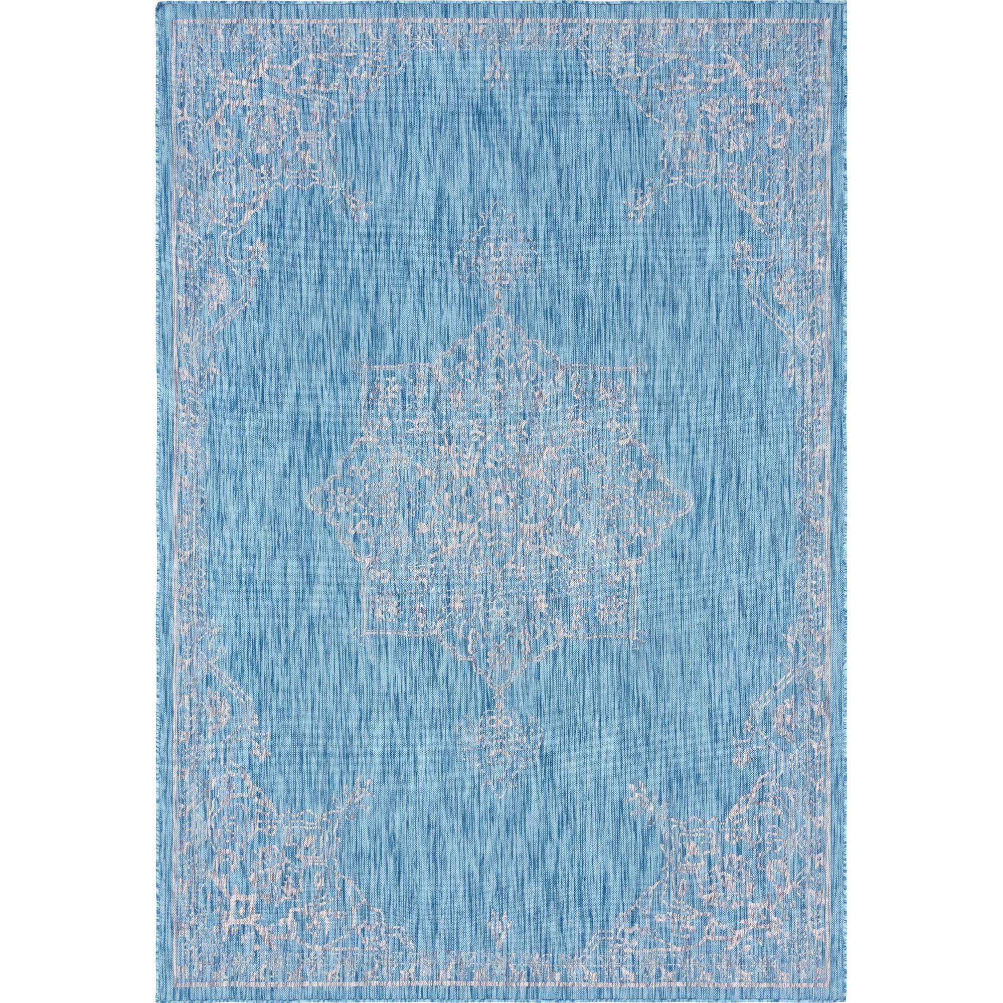 Aqua Bliss Easy-Care Synthetic 7' x 10' Outdoor Rug