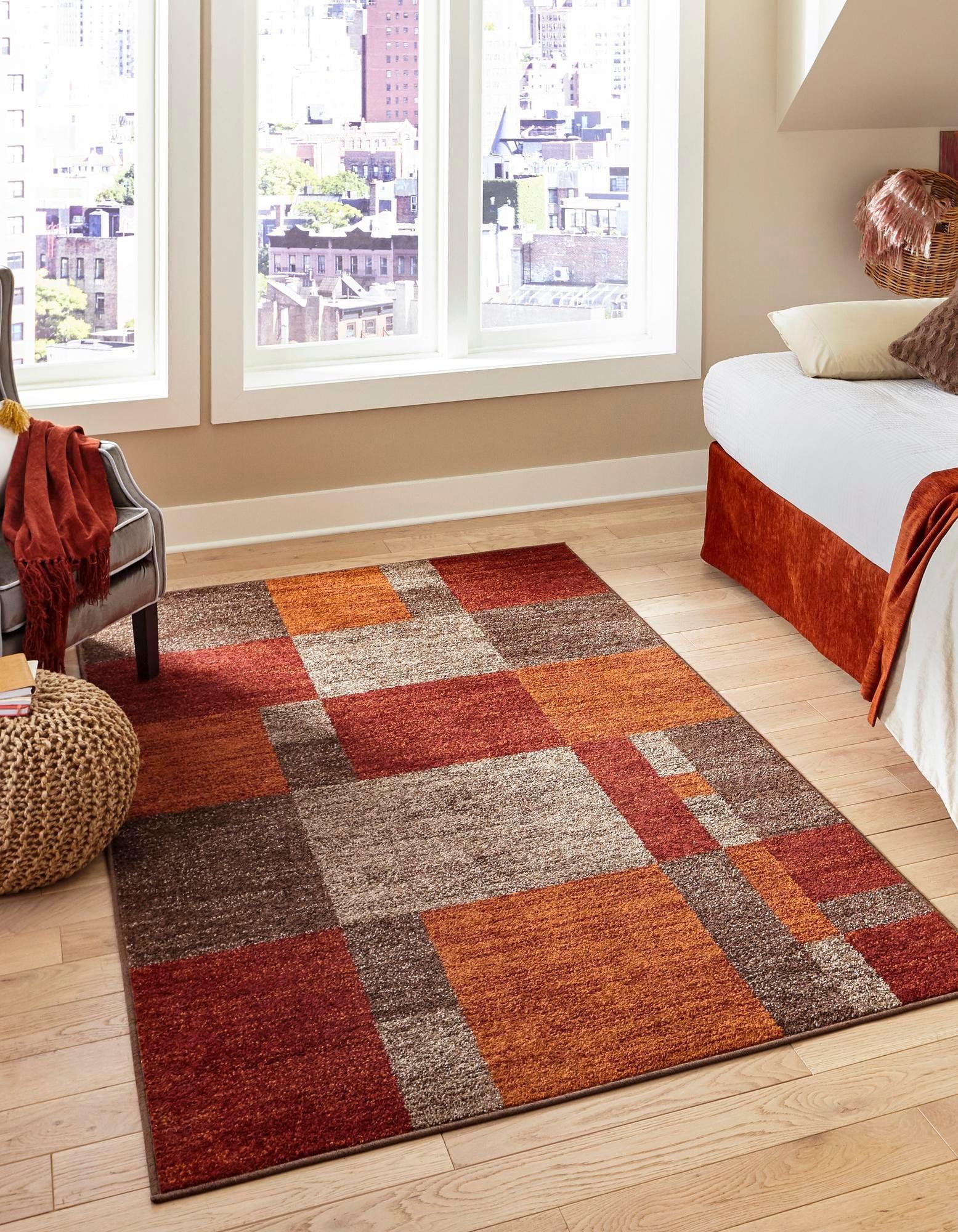 Unique Loom Autumn Collection Area Rug - Providence (4' x 6' Rectangle Multi/Beige)