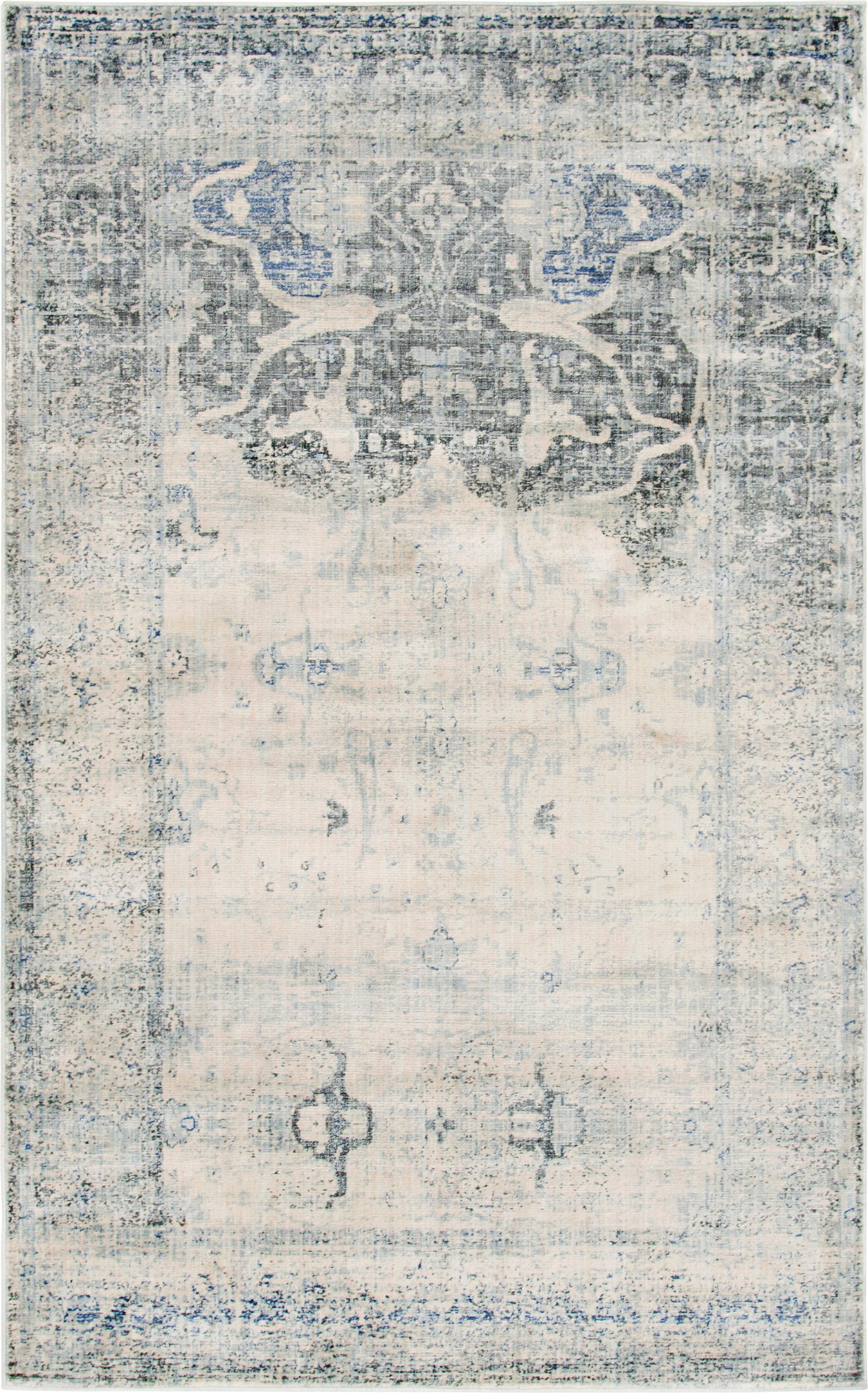 Unique Loom Asheville Collection Area Rug - Barrington (5' 1" x 8' Rectangle Gray/Beige)