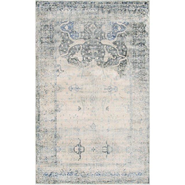 Unique Loom Asheville Collection Area Rug - Barrington (5' 1" x 8' Rectangle Gray/Beige)