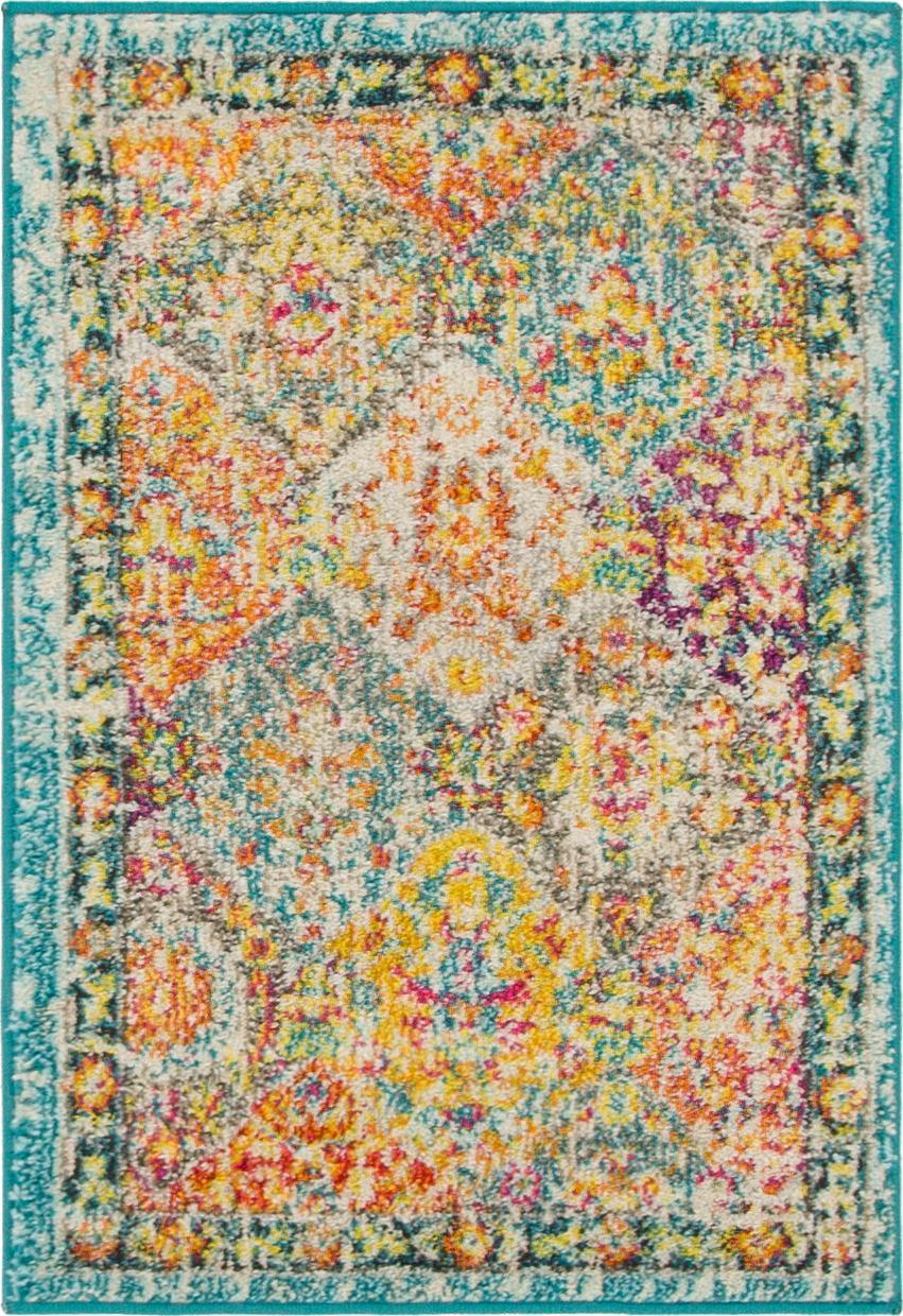 Unique Loom Penrose Collection Area Rug - Blake (2' 2" x 3' 1" Rectangle Multi/Blue)