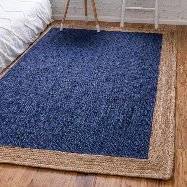 Unique Loom 6' 1 x 9' 0 Goa Braided Jute Rectangle Area Rug