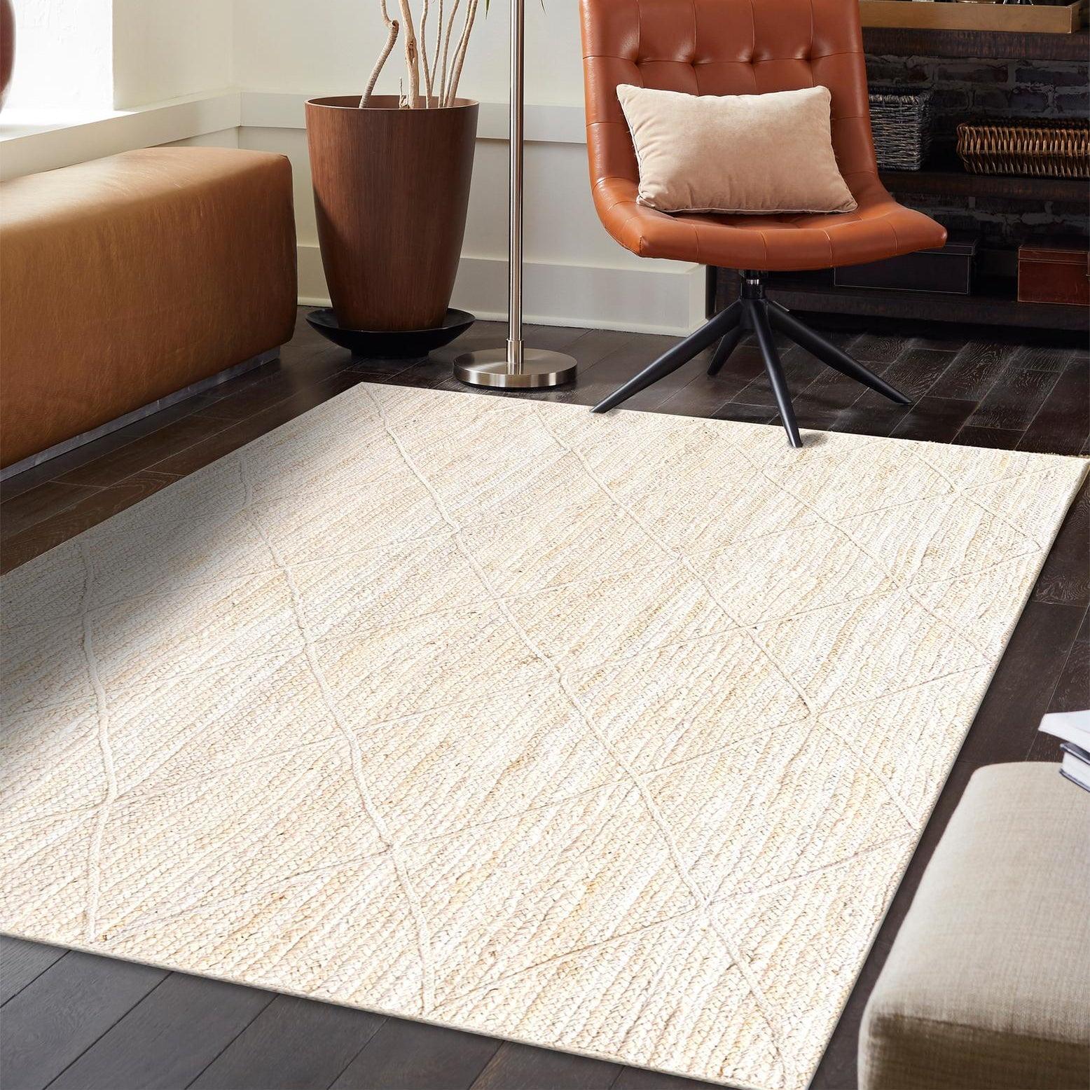 Unique Loom 8' 0 x 11' 0 Braided Jute Ivory Area Rug