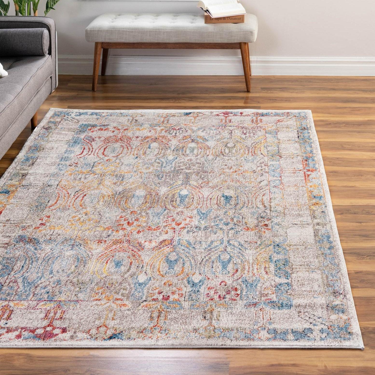 Unique Loom 2' 2 x 3' 1 Multi Brighton Williamsburg Area Rug