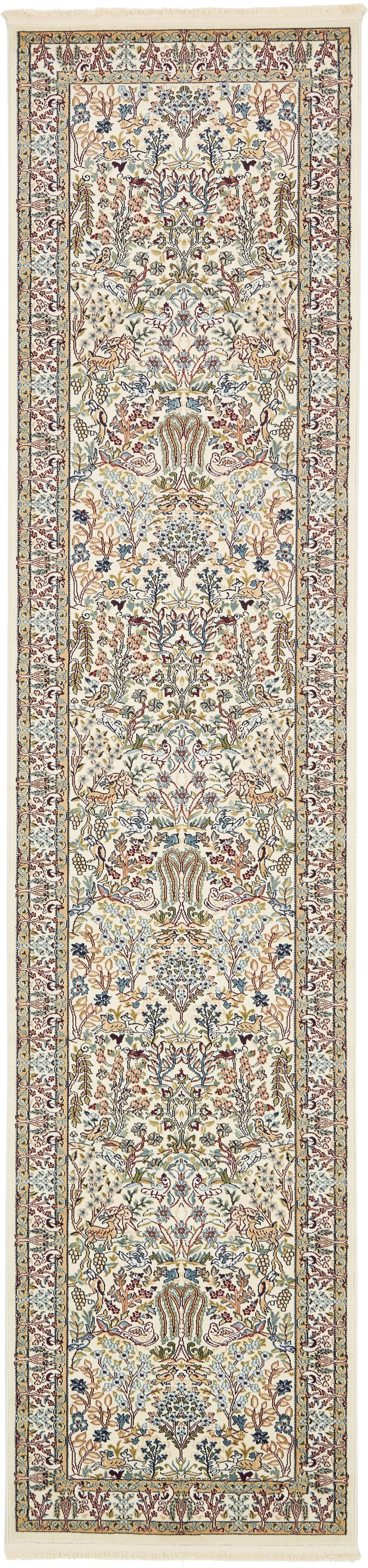 Unique Loom Narenj Collection Area Rug - Bristol (3' x 13' 1" Runner Ivory/Beige)
