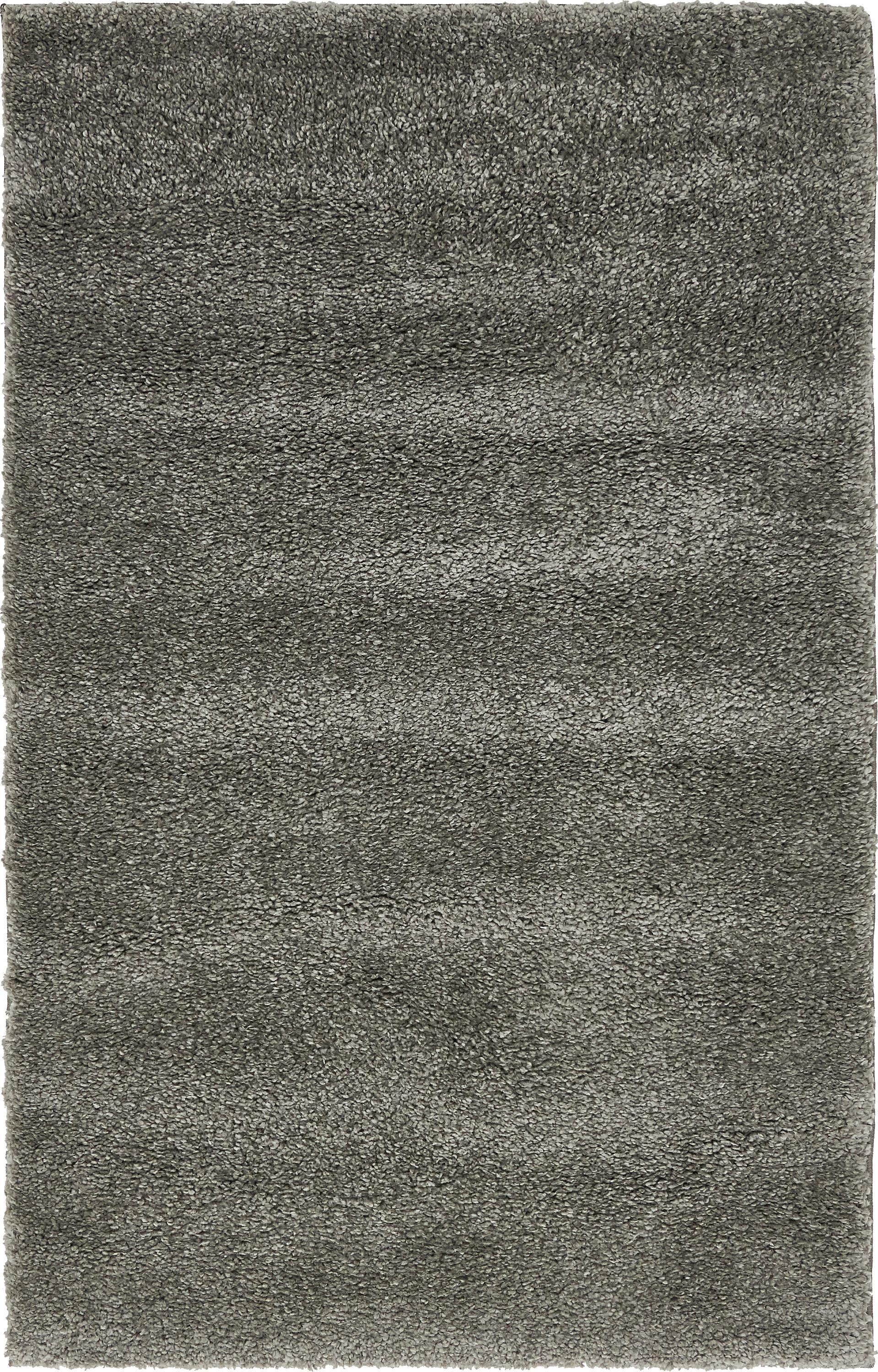 Calabasas Solo Gray 3'3" x 5'3" Synthetic Shag Area Rug