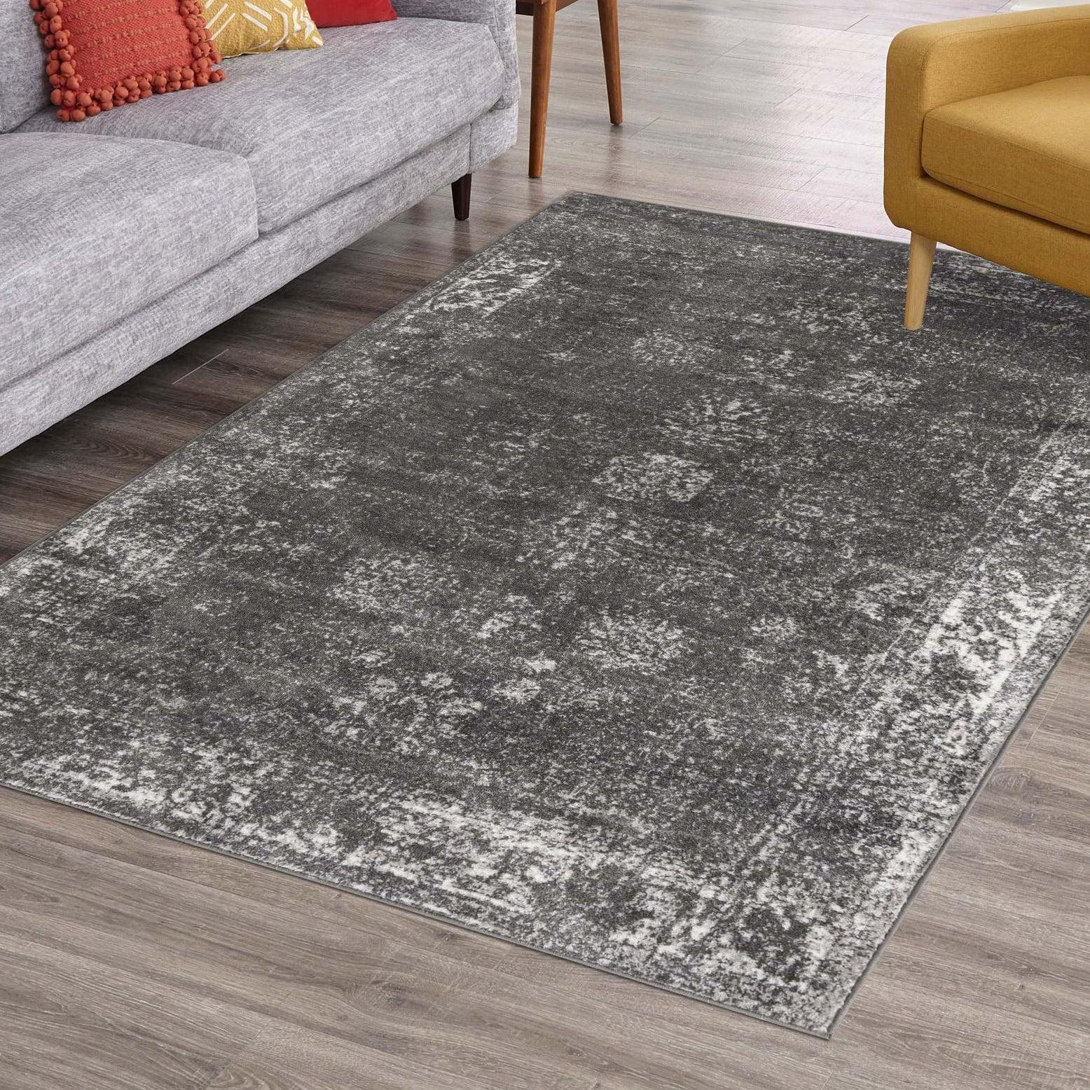 Unique Loom 10' 0 x 14' 1 Rectangle Sofia Dark Gray Area Rug