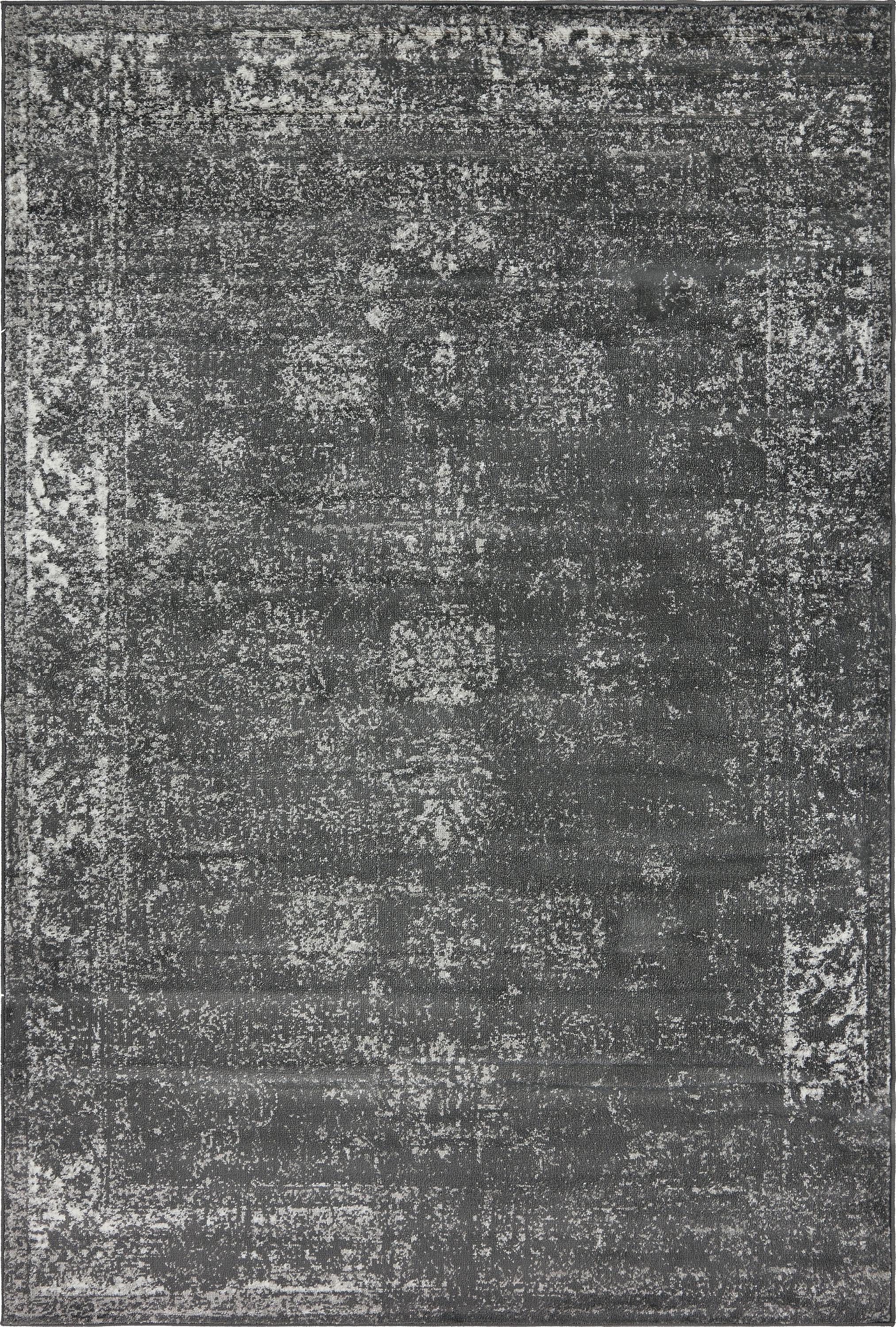 Unique Loom 6' 0 x 9' 0 Sofia Casino Dark Gray Area Rug