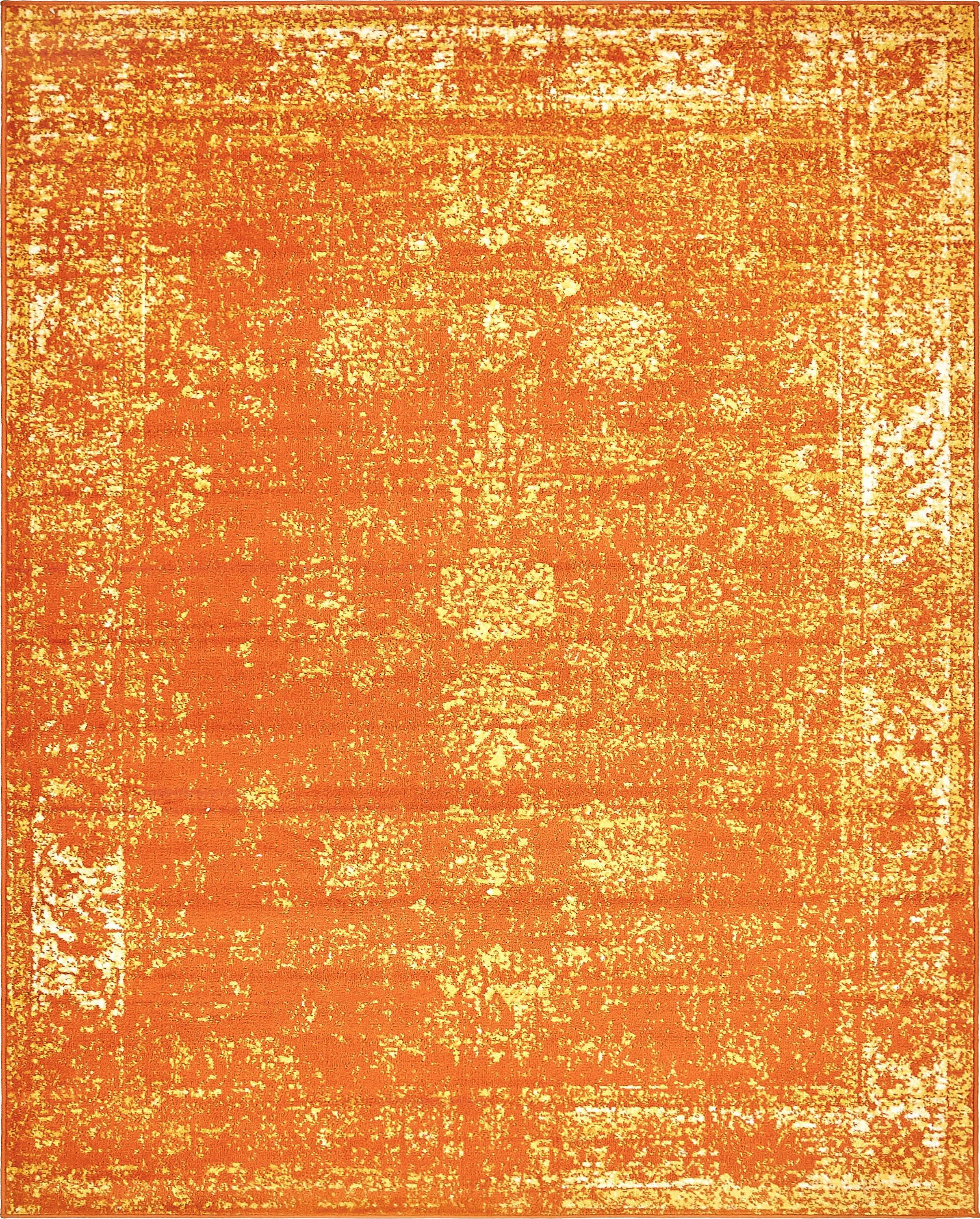 Casino Sofia Vintage Orange Rectangular Area Rug