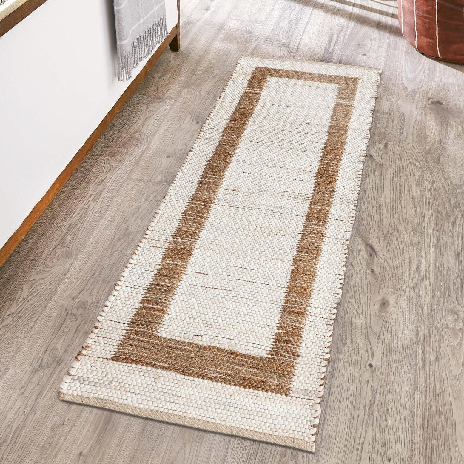 Unique Loom 2' 7 x 10' 0 Chindi Jute  Runner Rug