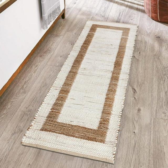 Unique Loom 2' 7 x 10' 0 Chindi Jute  Runner Rug