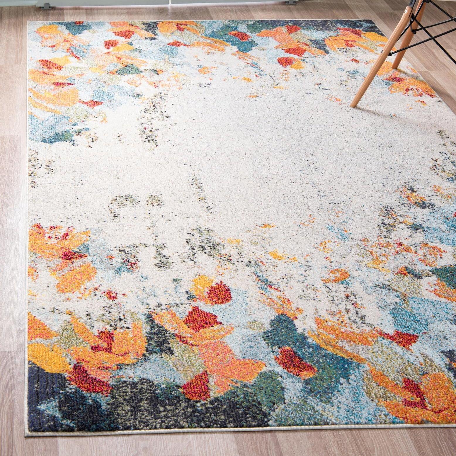 Unique Loom 3' 3 x 5' 3 Multi Chromatic Coral Area Rug