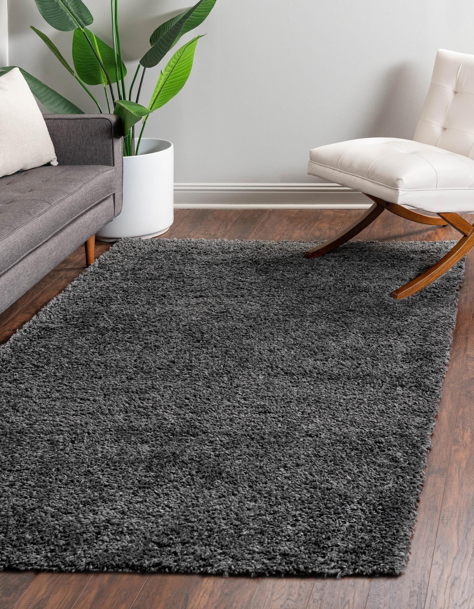 Unique Loom 3' 3 x 5' 3 Davos Shag Peppercorn Area Rug