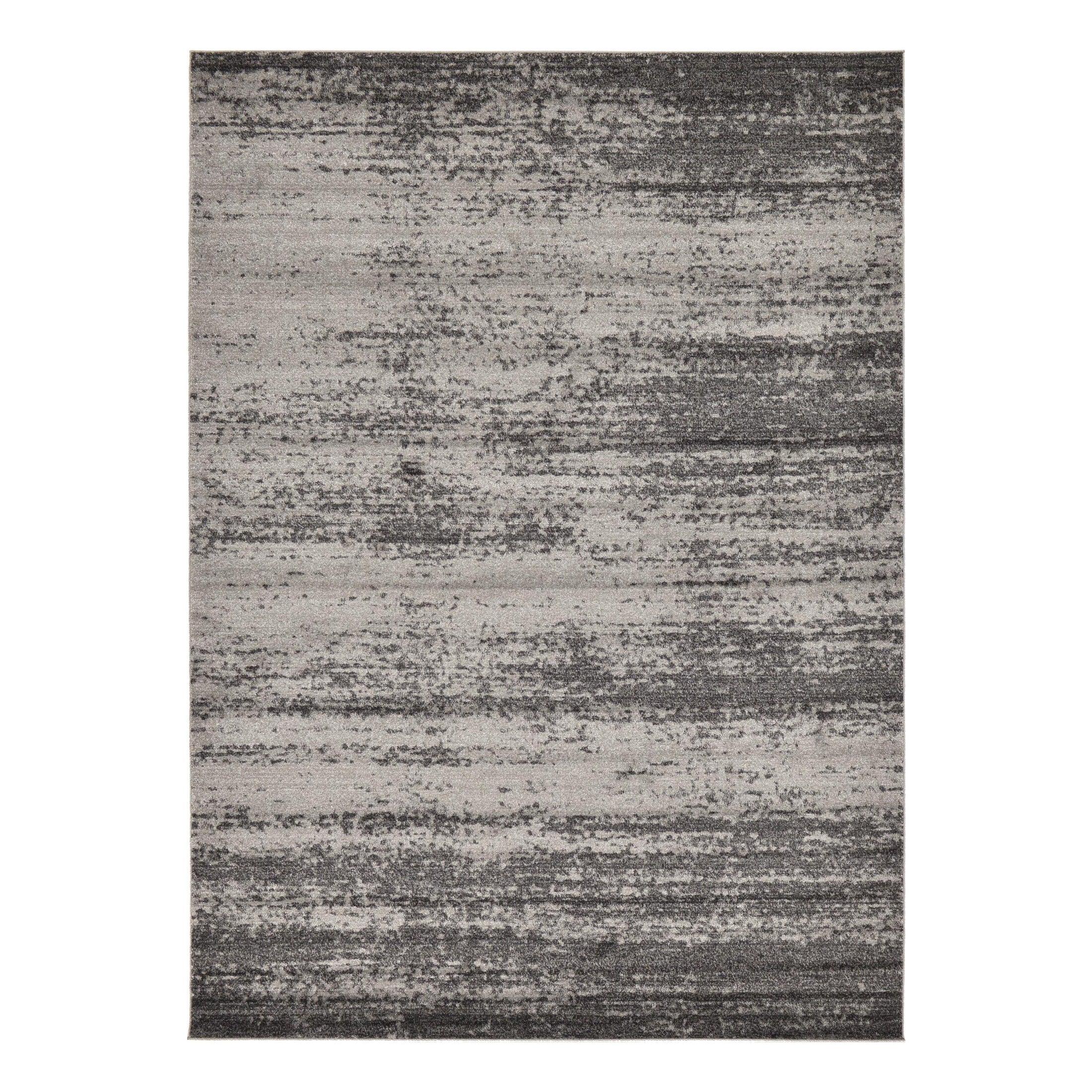 Unique Loom Del Mar Collection Area Rug - Lucille (7' 10" x 11' Rectangle Dark Gray/Ivory)