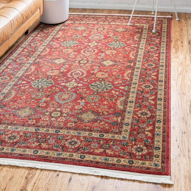 Unique Loom 10' 0 x 13' 1 Red Edinburgh Monroe Area Rug
