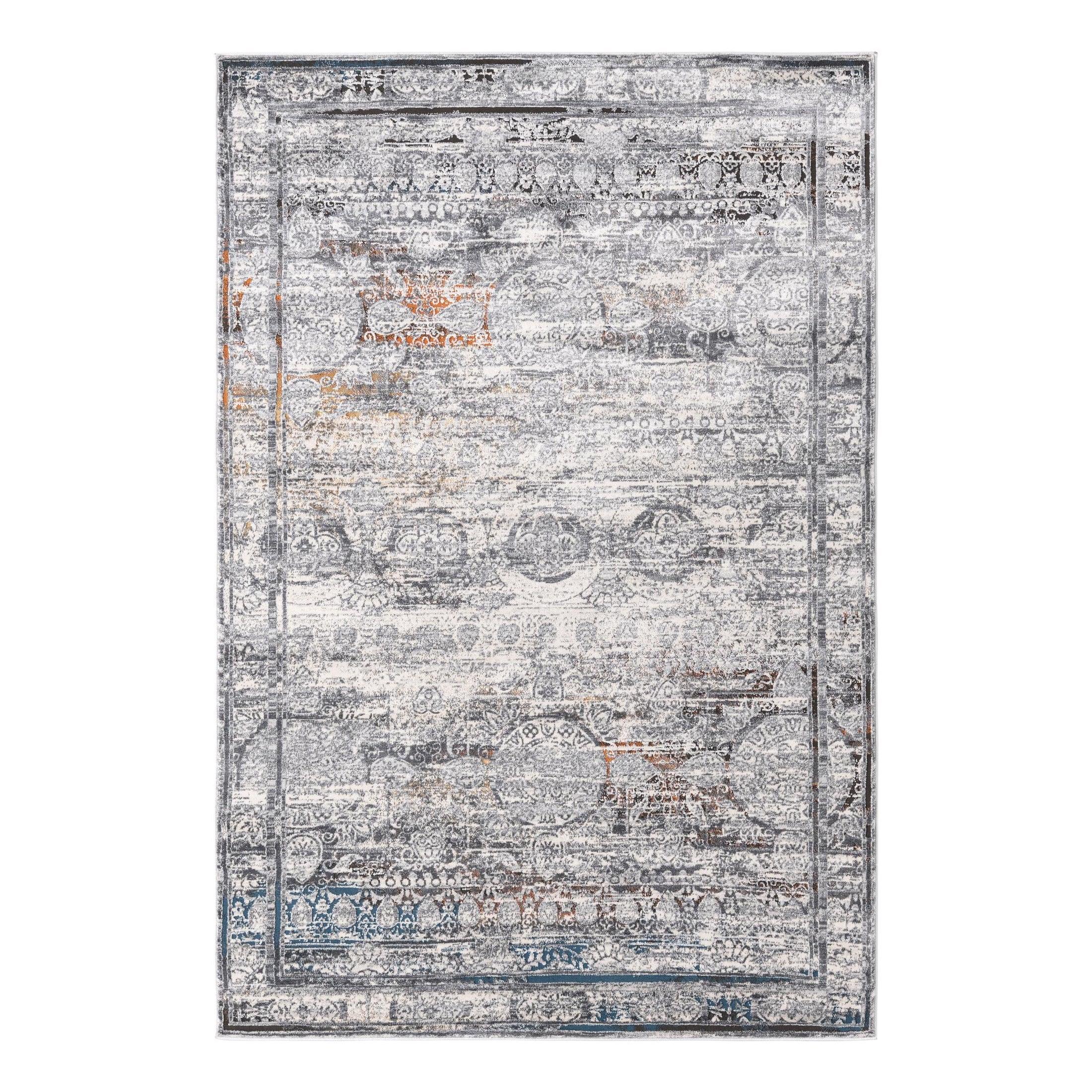 Unique Loom Finsbury Collection Area Rug - Charlotte (5' 3" x 8' Rectangle Multi/Gray)