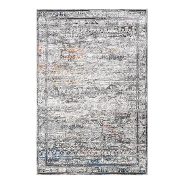 Unique Loom Finsbury Collection Area Rug - Charlotte (5' 3" x 8' Rectangle Multi/Gray)