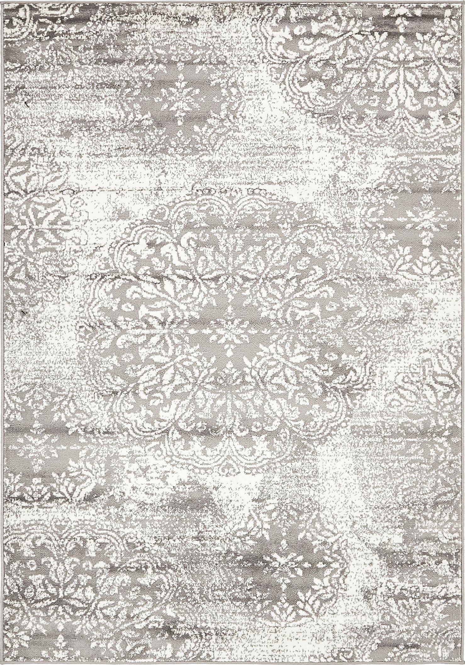 Unique Loom 4' 0 x 6' 0 Sofia Grand Gray Area Rug