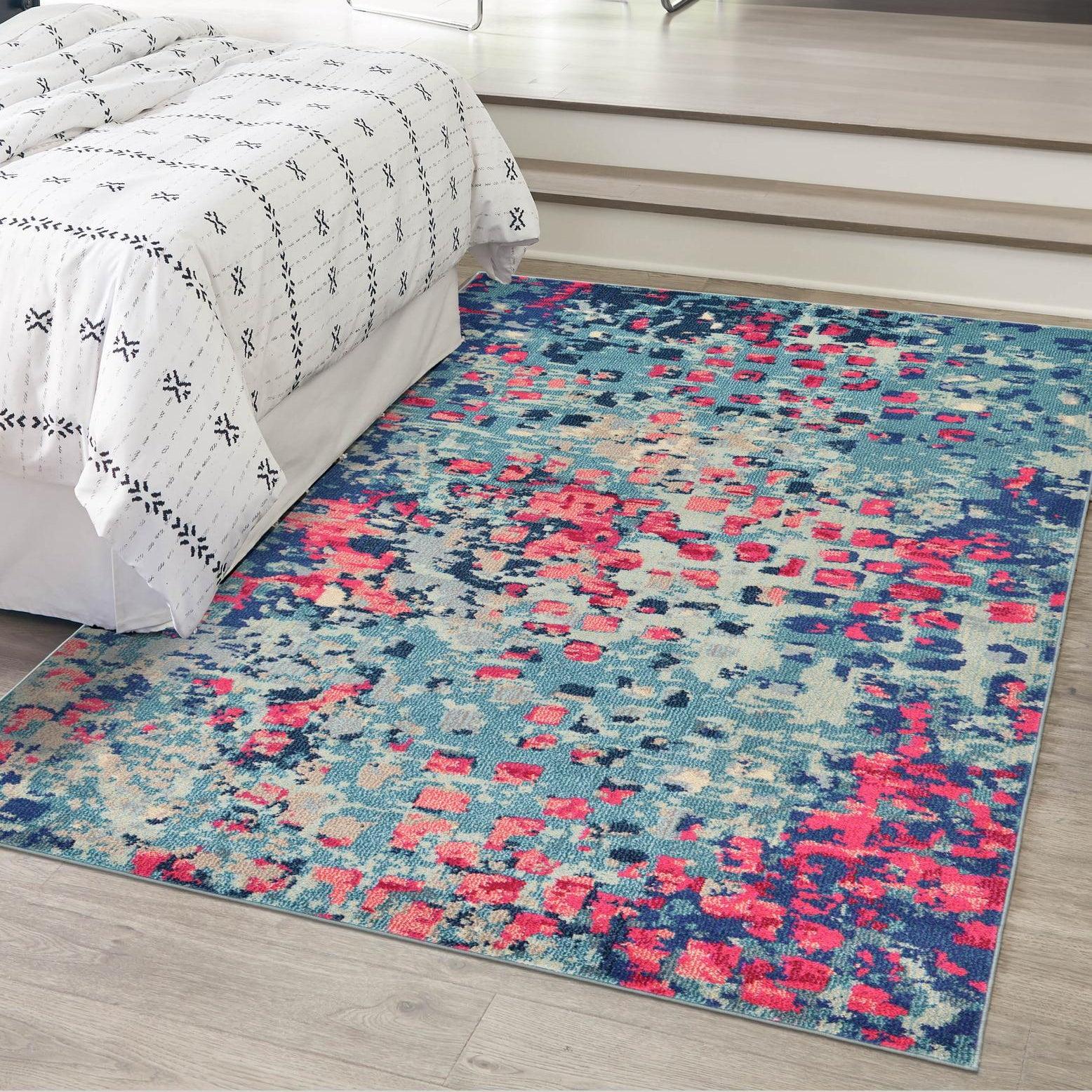Unique Loom 3' 3 x 5' 3 Jardin Ivy Blue Area Rug