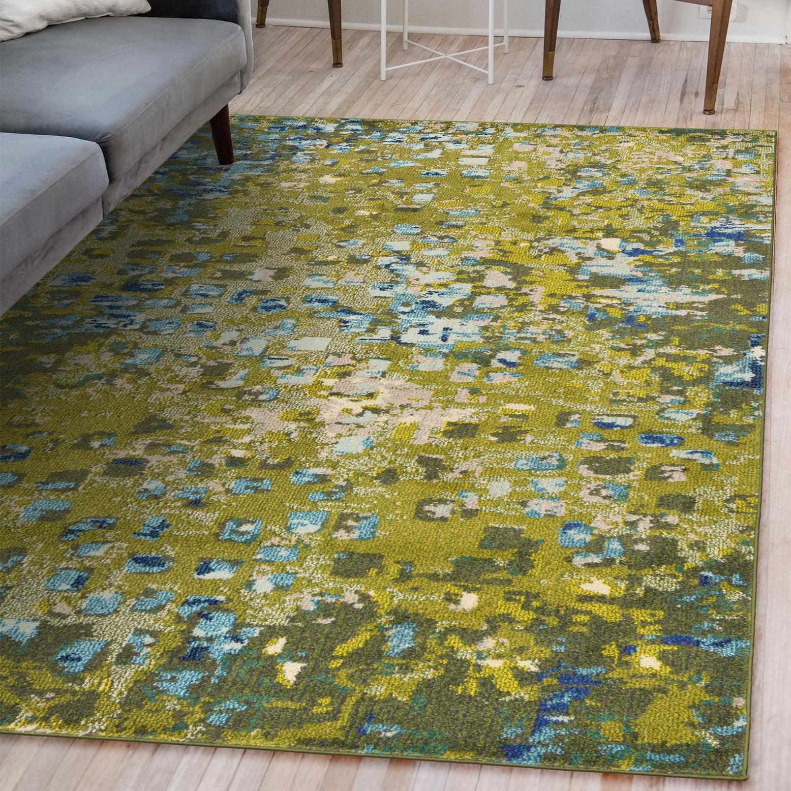 Unique Loom 5' 1 x 8' 0 Jardin Ivy Green Area Rug