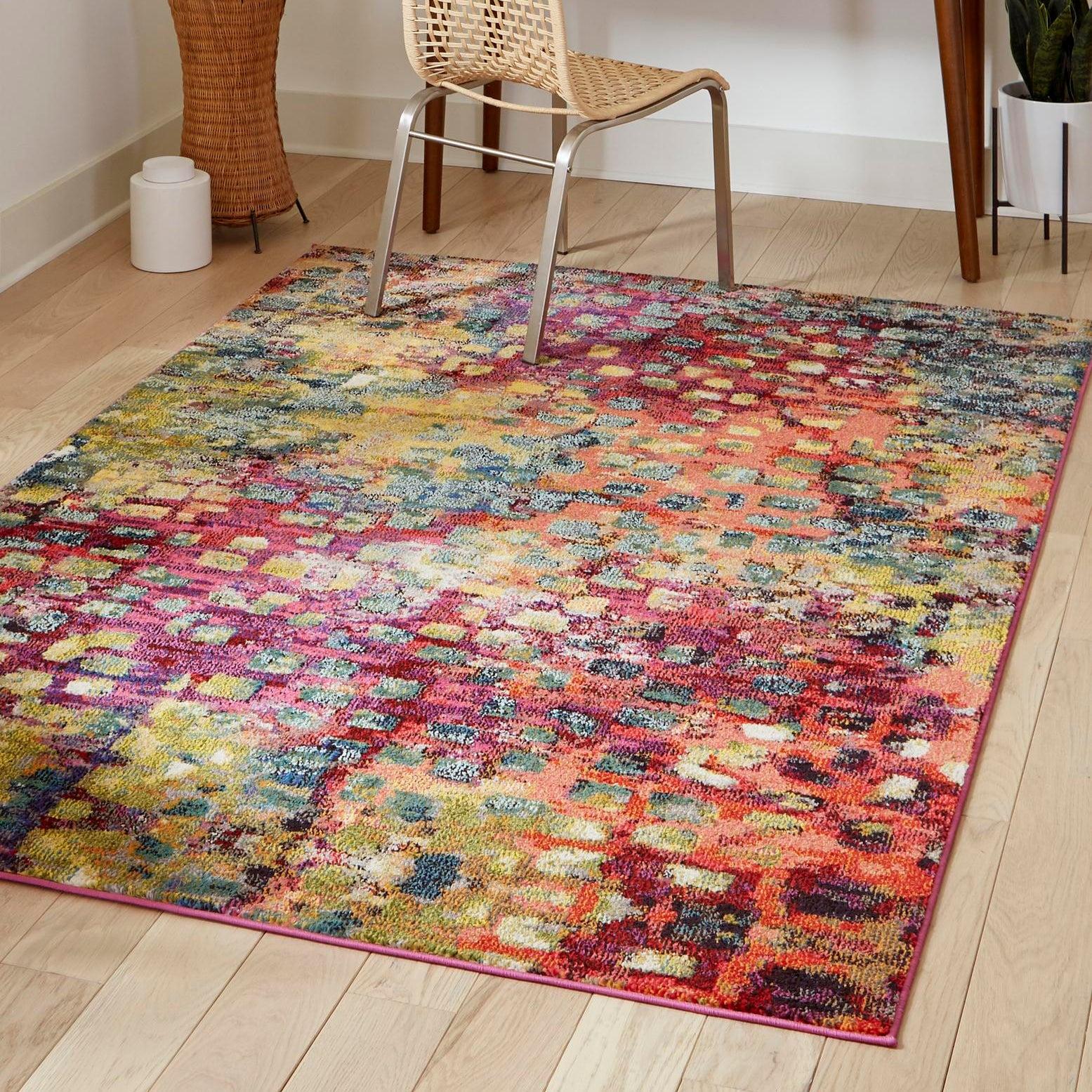 Unique Loom 6' 1 x 9' 0 Jardin Ivy Multi Area Rug