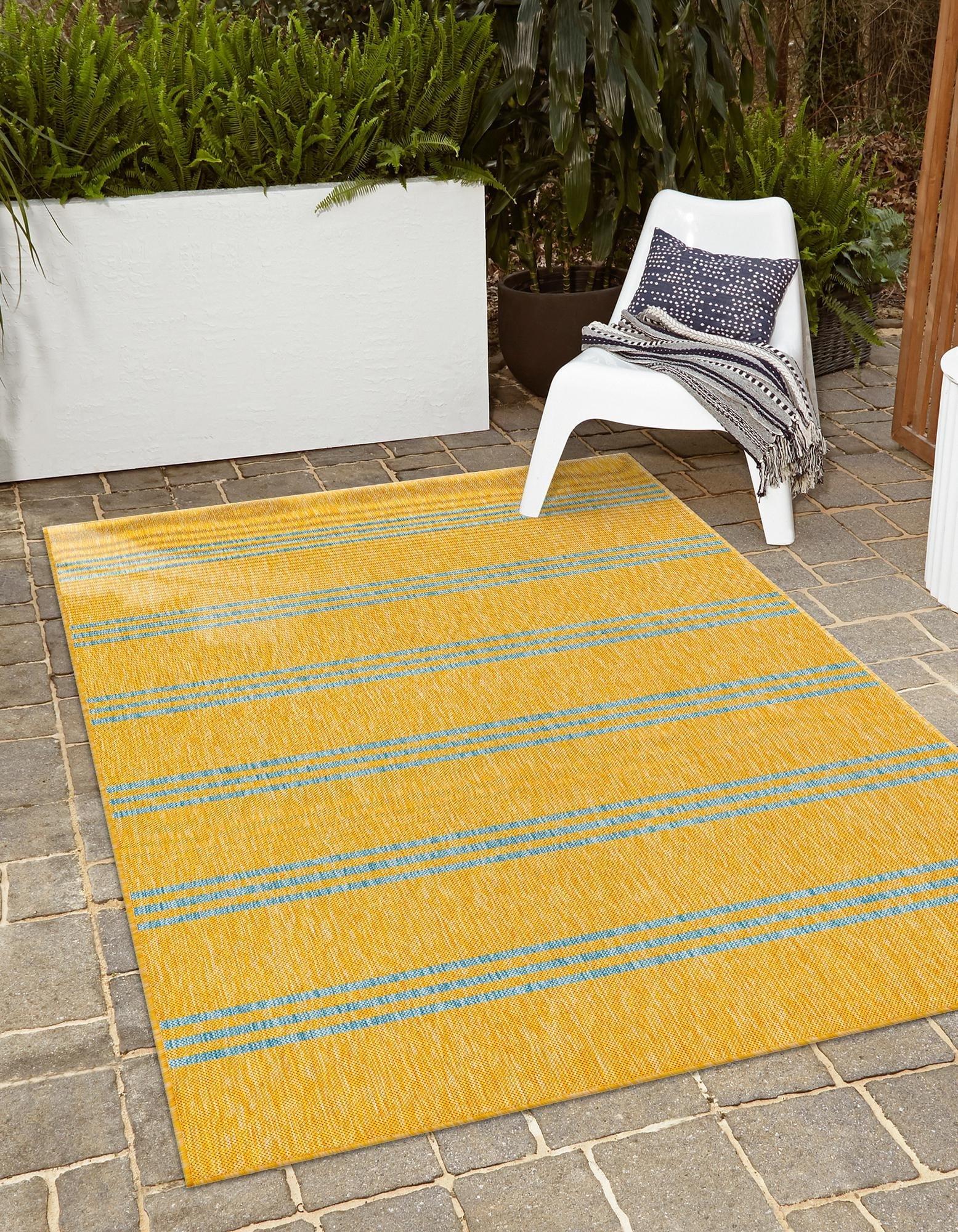 Jill Zarin Outdoor Anguilla Striped Woven Area Rug