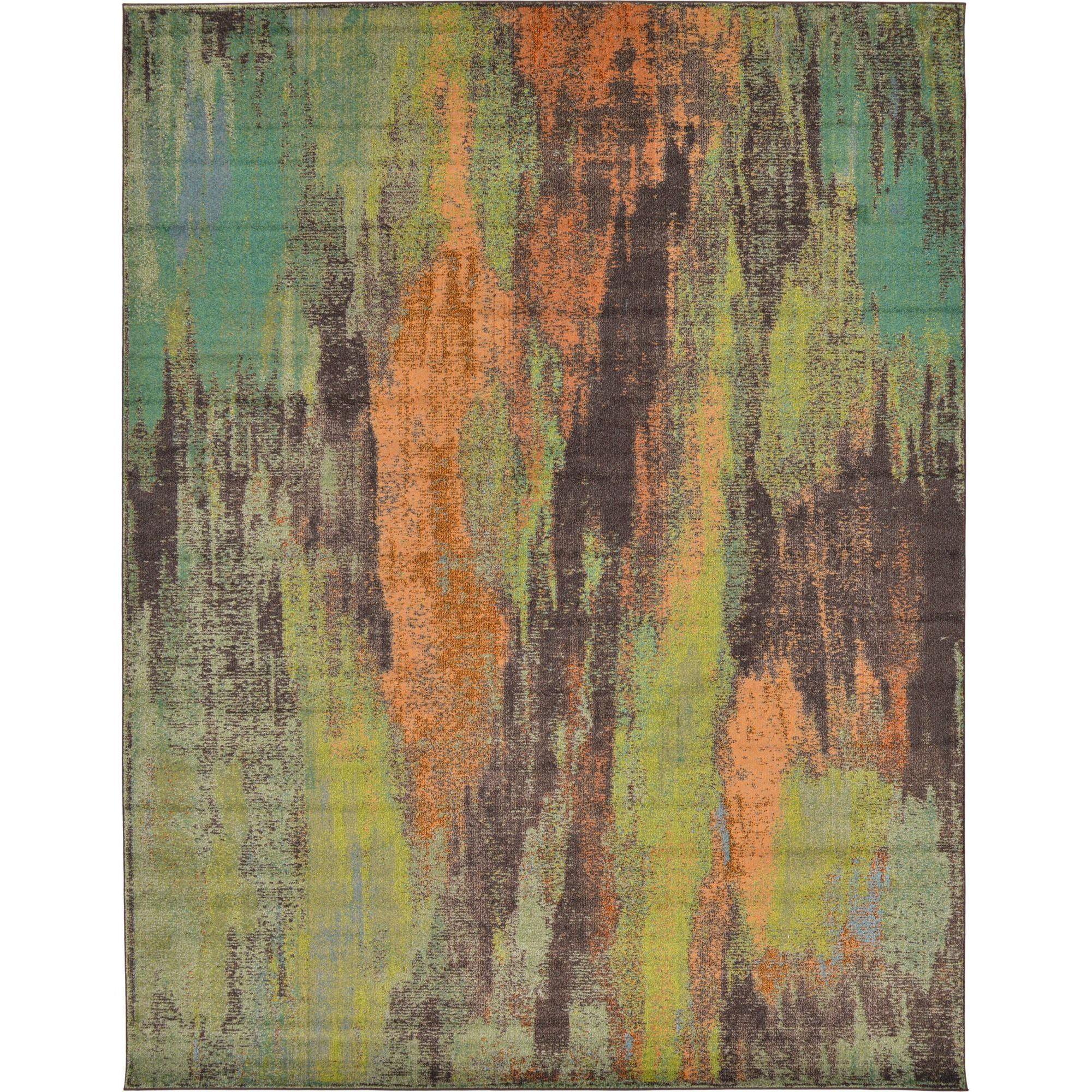 Sevilla Abstract Multicolor Synthetic 10'x13' Indoor Area Rug