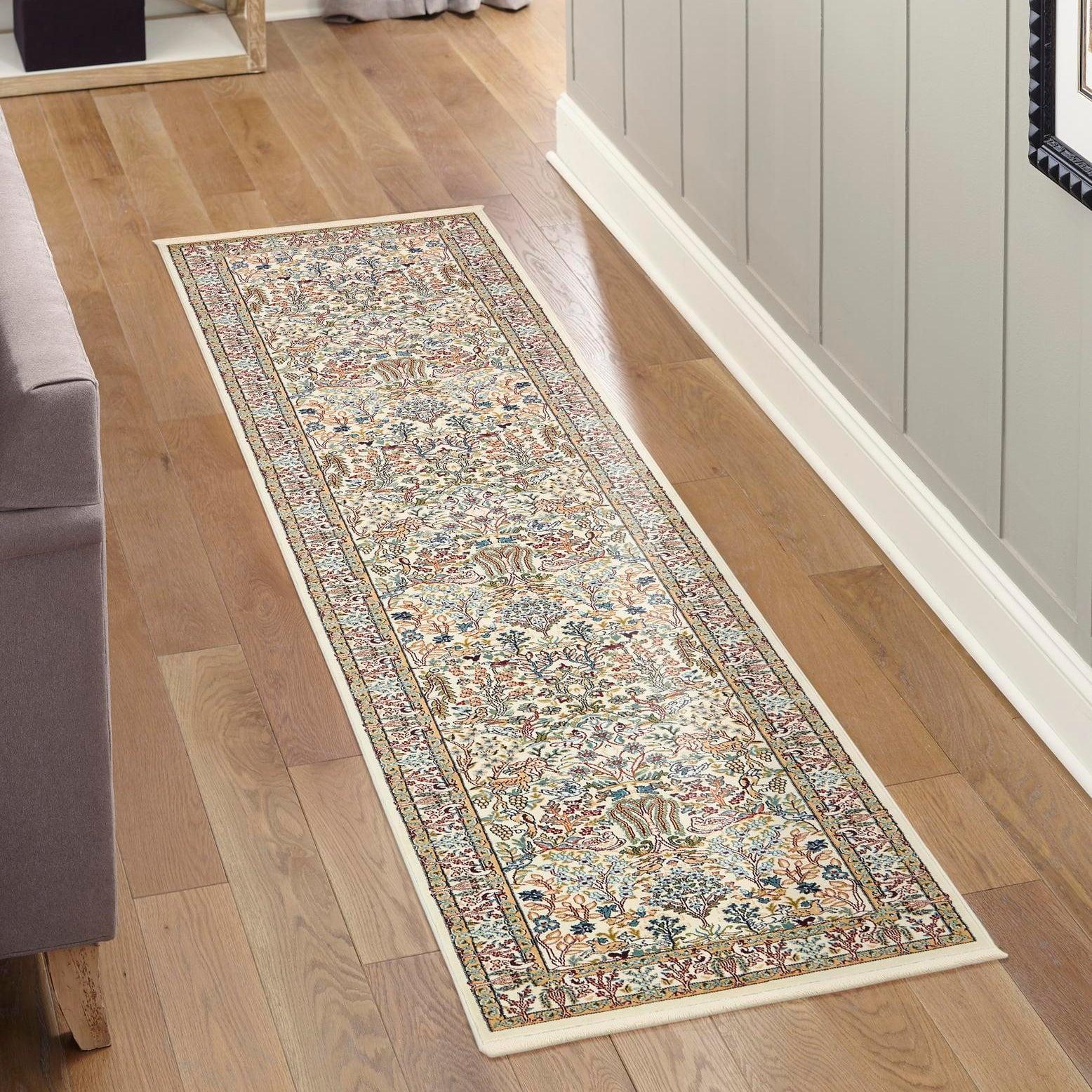 Unique Loom Narenj Collection Area Rug - Bristol (3' x 13' 1" Runner Ivory/Beige)