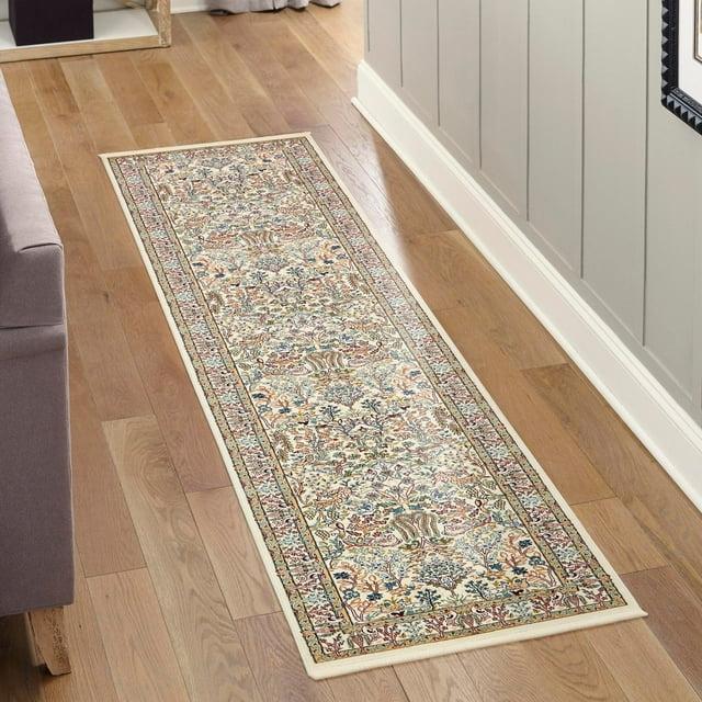 Unique Loom Narenj Collection Area Rug - Bristol (3' x 13' 1" Runner Ivory/Beige)