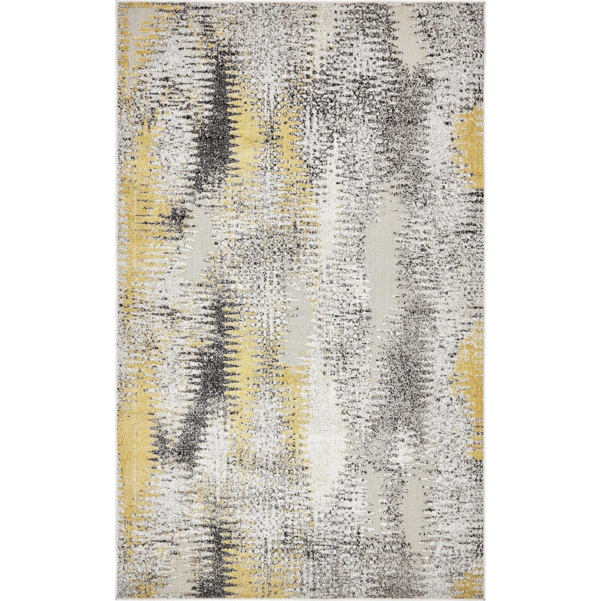 Unique Loom 5' 1 x 8' 0 Ivory Outdoor Modern New York Area Rug