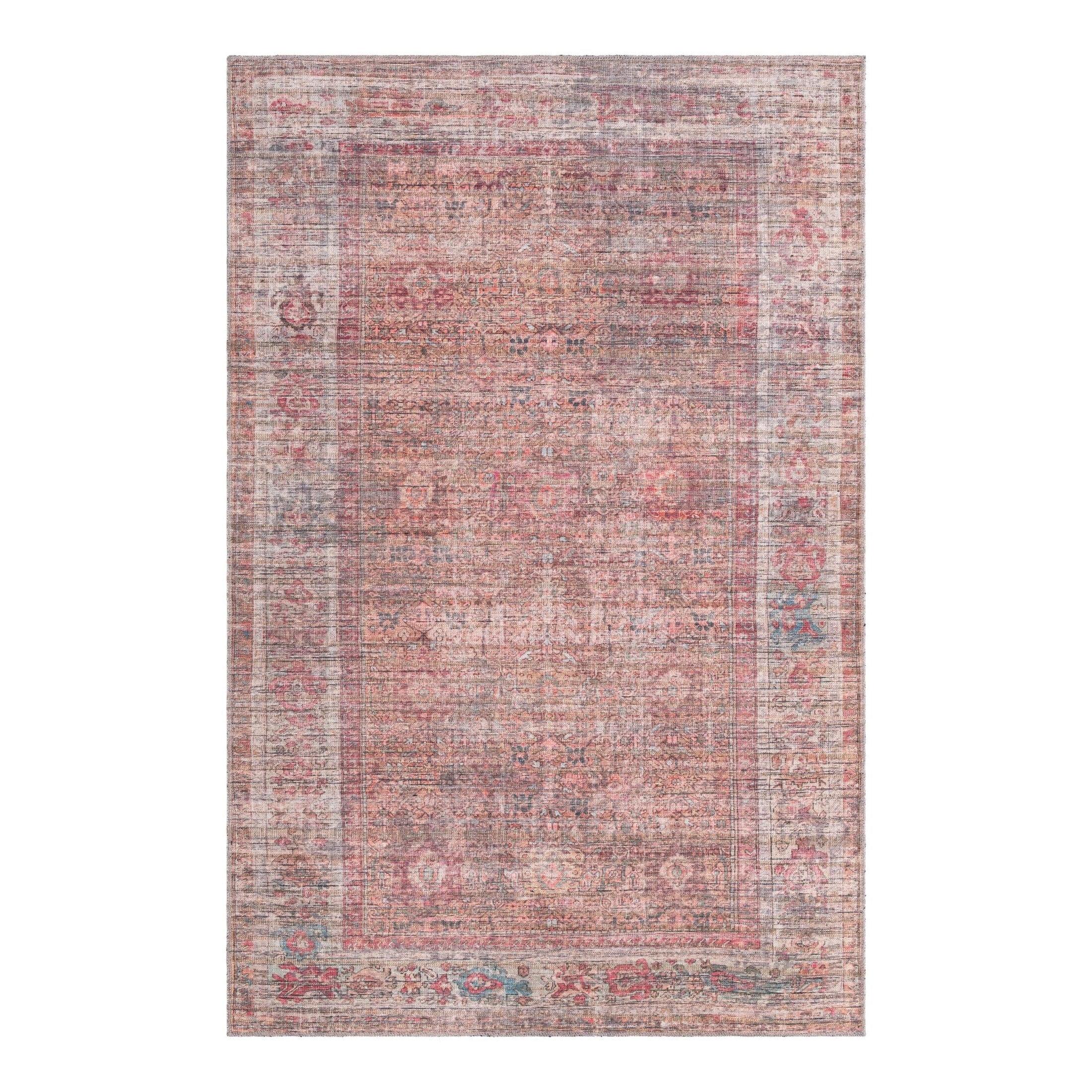 Unique Loom Nostalgia Collection Area Rug - Euphoria (5' 3" x 8' Rectangle Rust Red and Brown/Beige)
