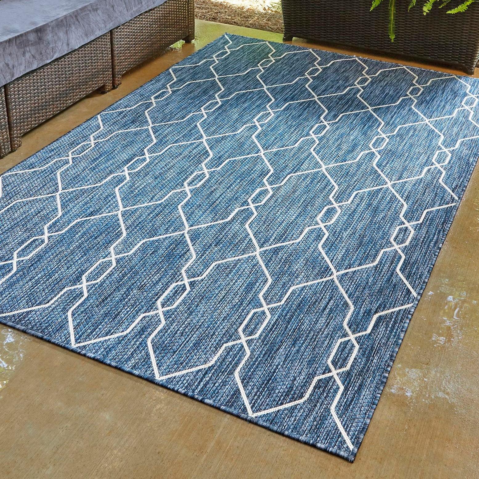 Unique Loom Outdoor Trellis Area Rug