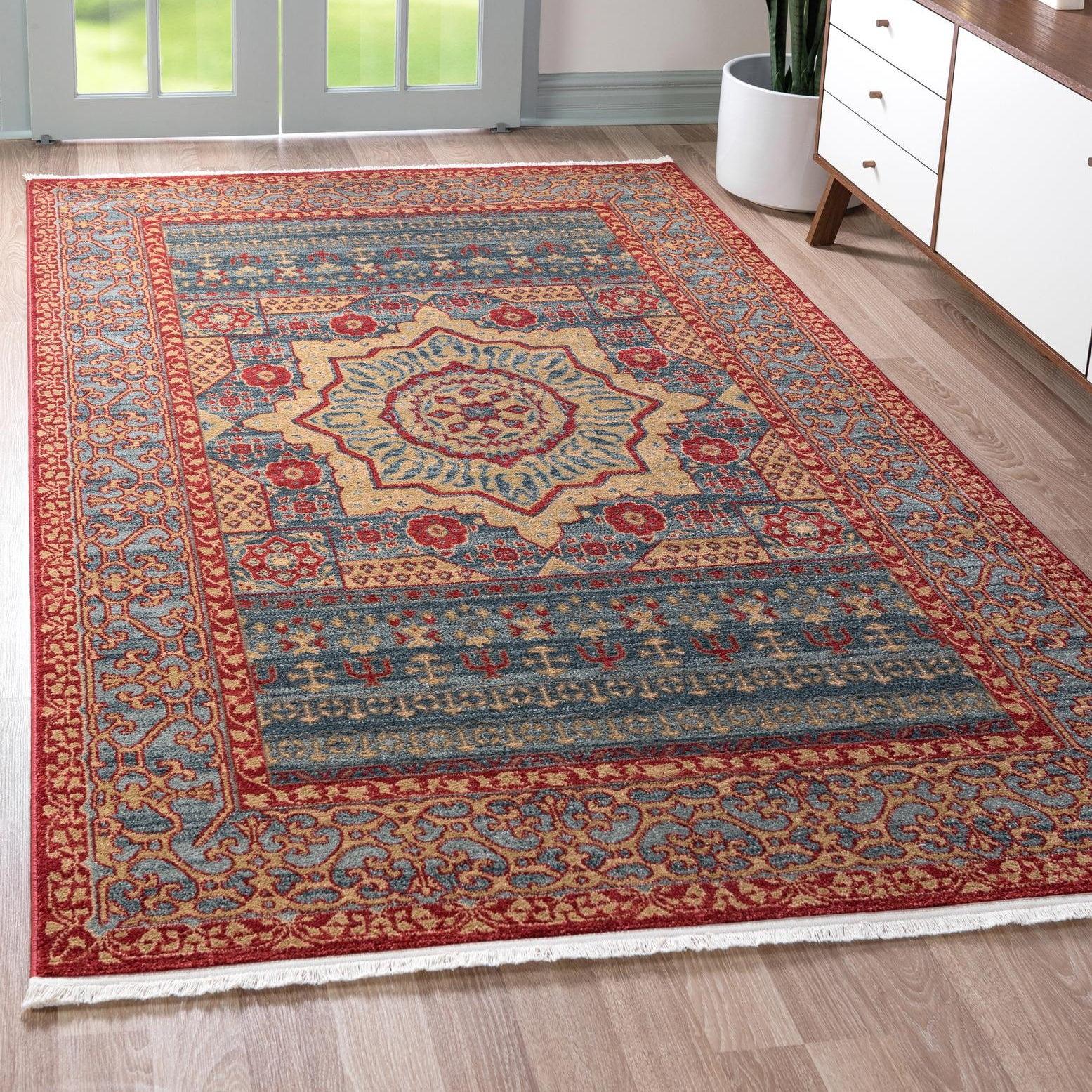 Unique Loom 3' 3 x 5' 3 Palace Saray Navy Blue Area Rug