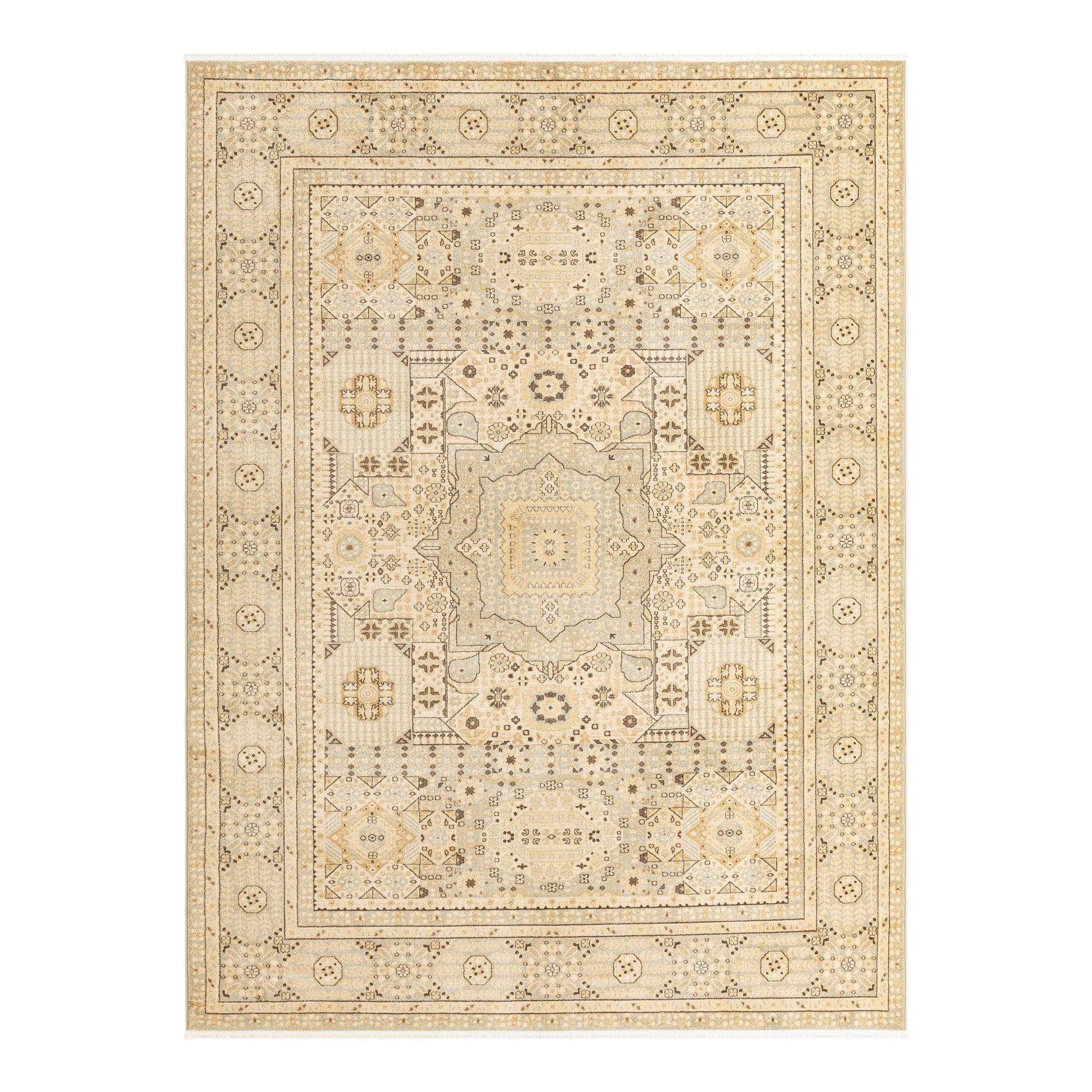 Unique Loom 9' 0 x 12' 0 Light Green Palace Taj Area Rug