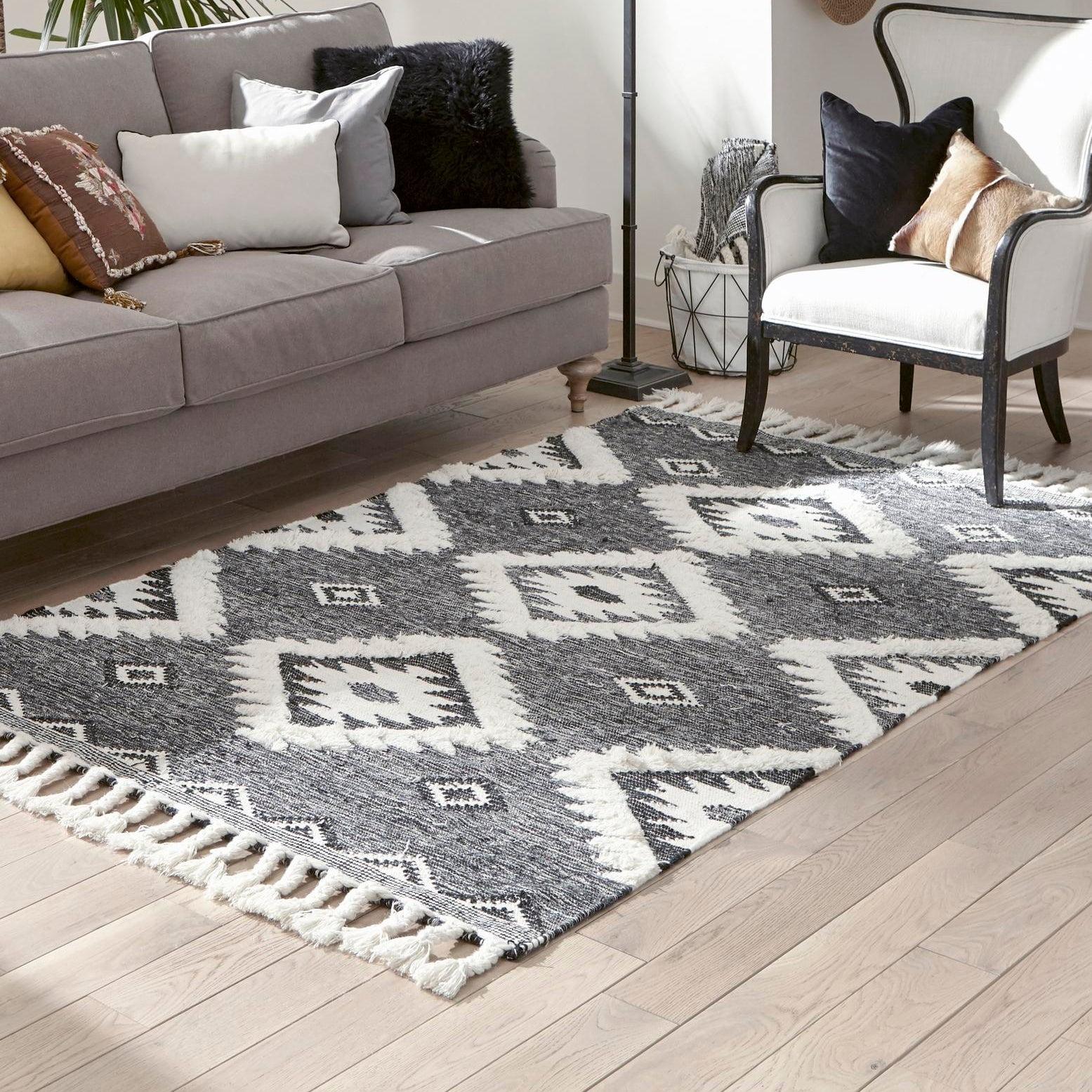 Unique Loom 8' 0 x 10' 0 Mesa Papago Charcoal Area Rug