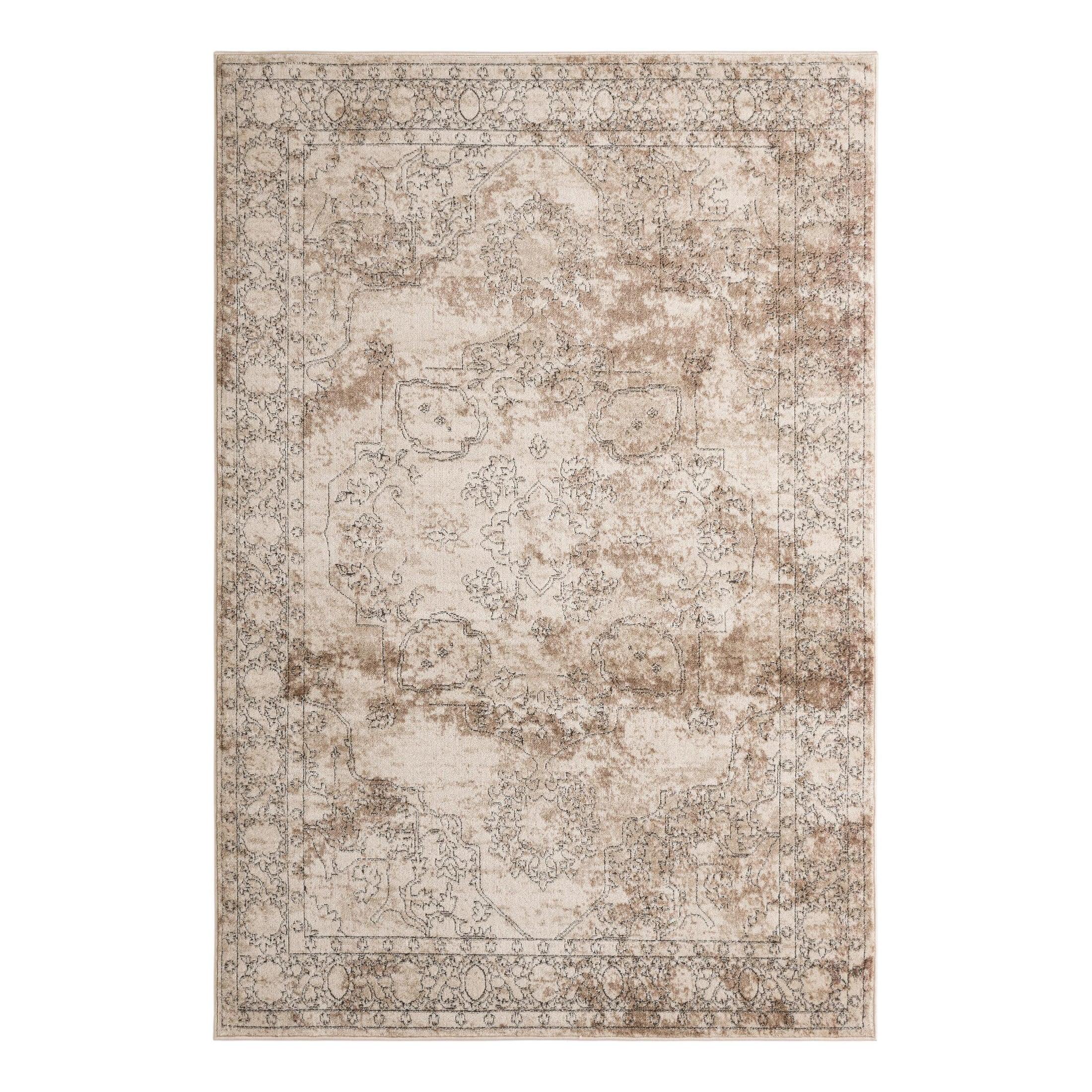Unique Loom Portland Collection Area Rug - Canby (6' 1" x 9' Rectangle Ivory/Beige)