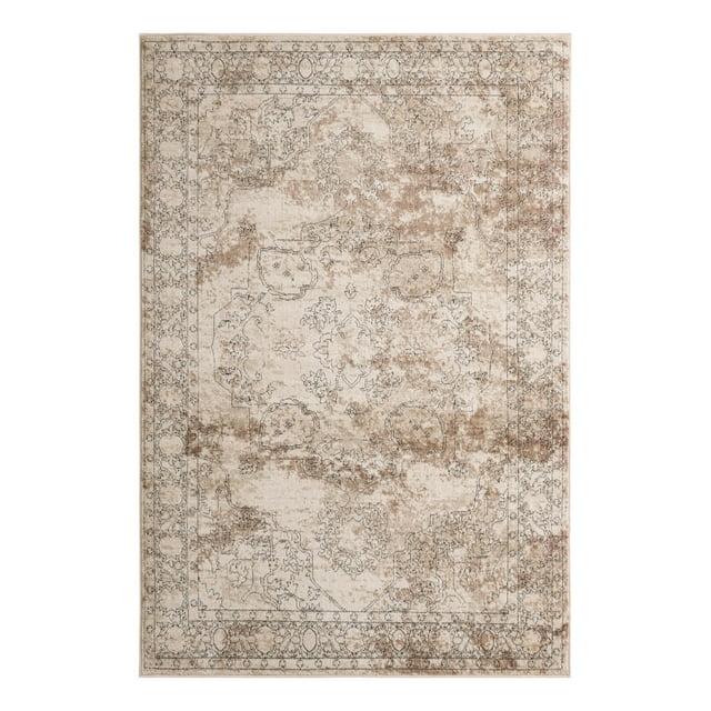 Unique Loom Portland Collection Area Rug - Canby (6' 1" x 9' Rectangle Ivory/Beige)