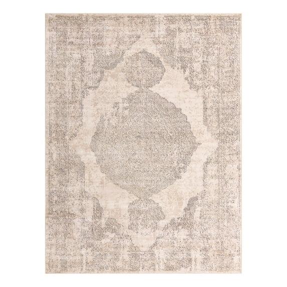 Unique Loom Portland Collection Area Rug - Woodburn (10'  x 13' 1" Rectangle Ivory/Beige)