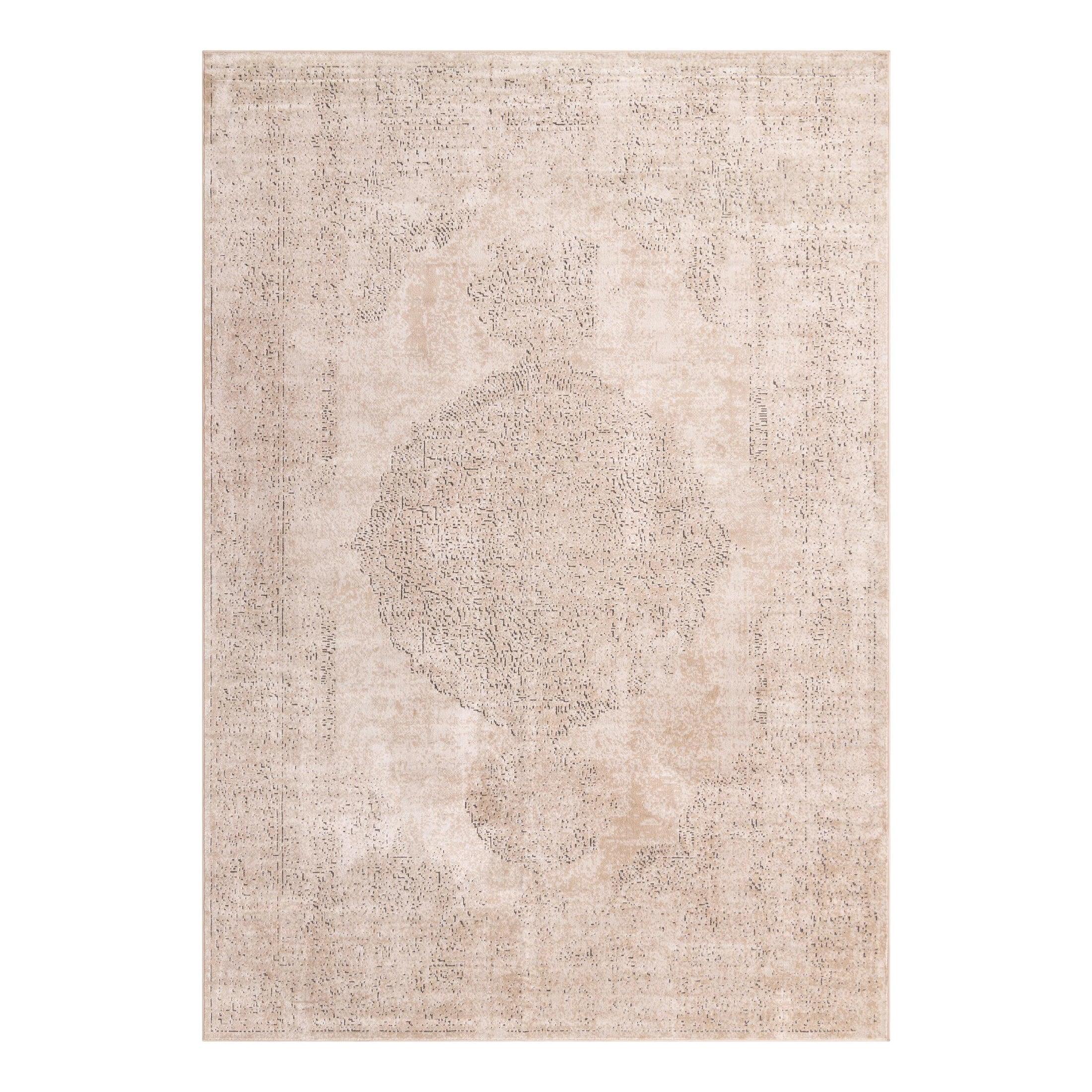 Unique Loom Portland Collection Area Rug - Woodburn (10'  x 14' 1" Rectangle Ivory/Beige)